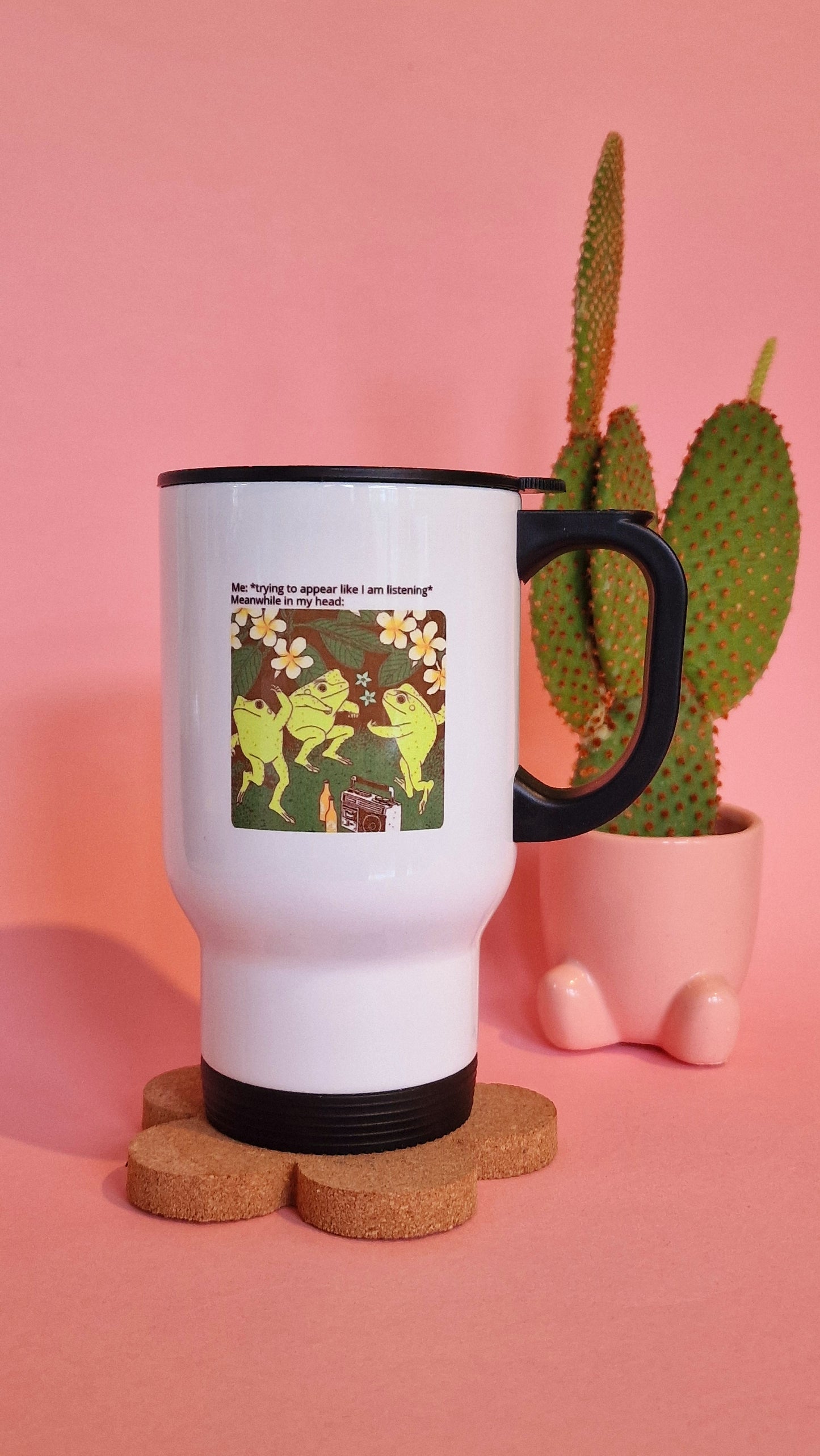 Frog Meme | Cute Travel Mugs