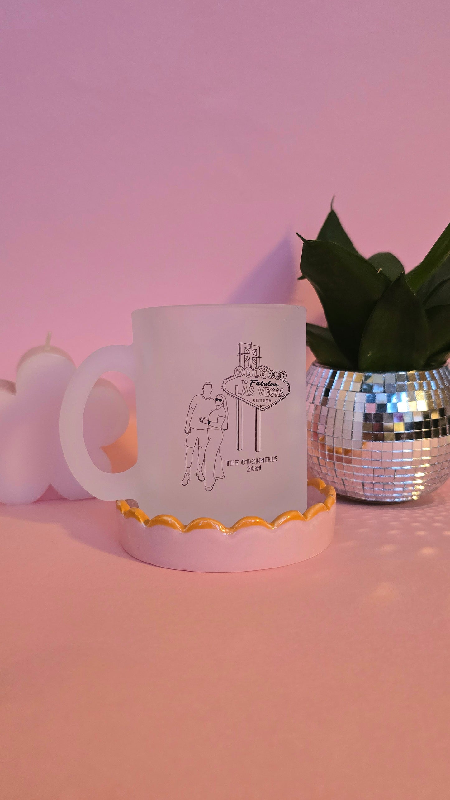 Personalised Photo Handrawn Line Art Drawing Printed Mug