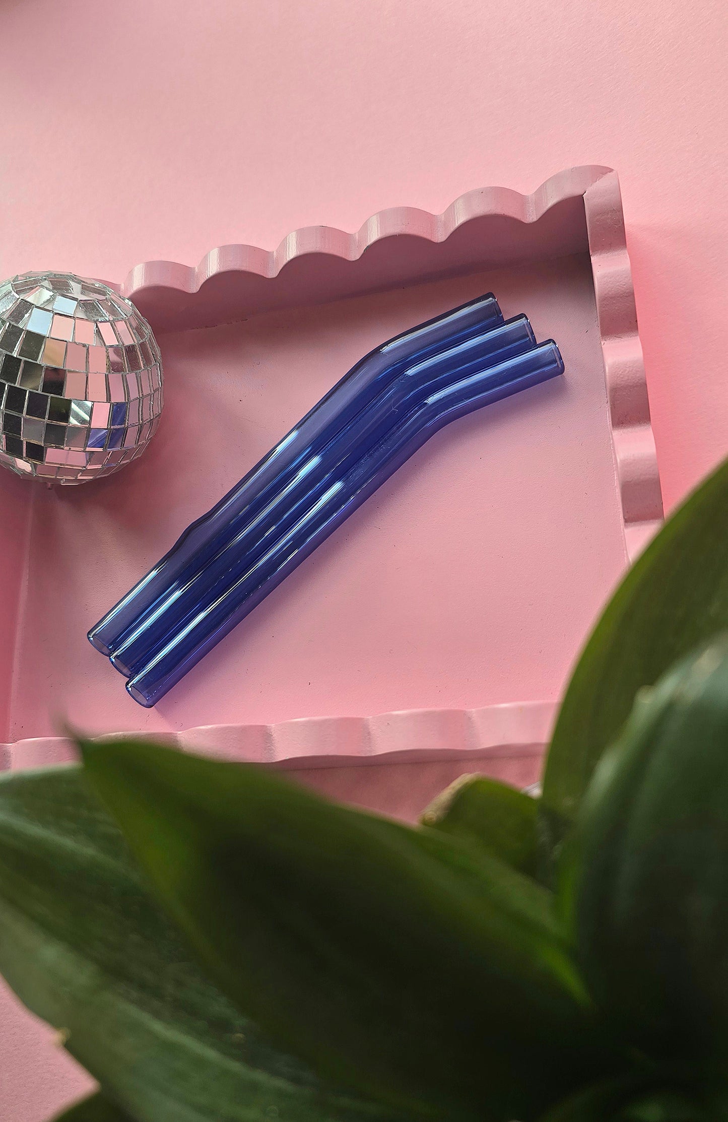 Chunky Short Glass Reusable Straws