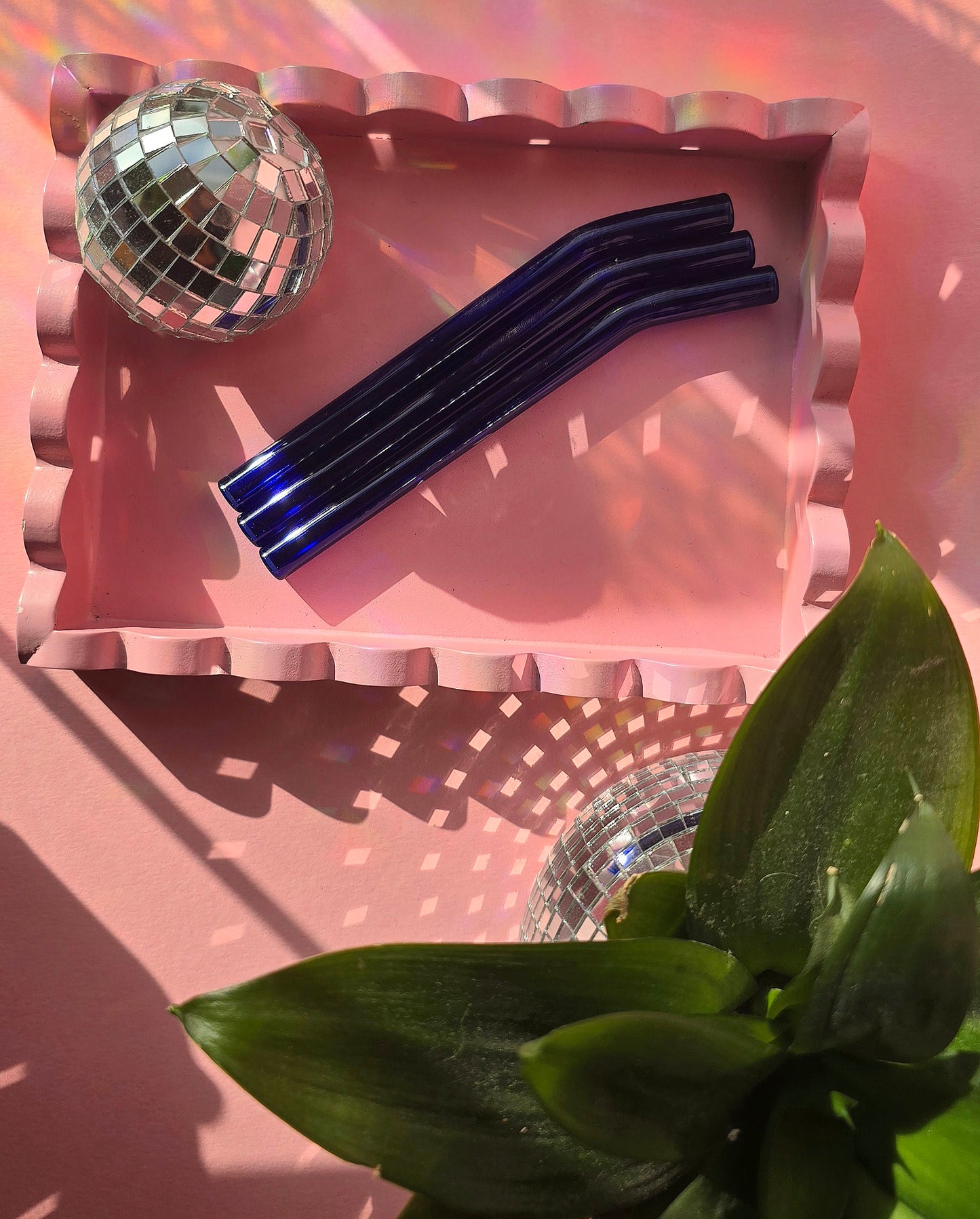 Chunky Short Glass Reusable Straws