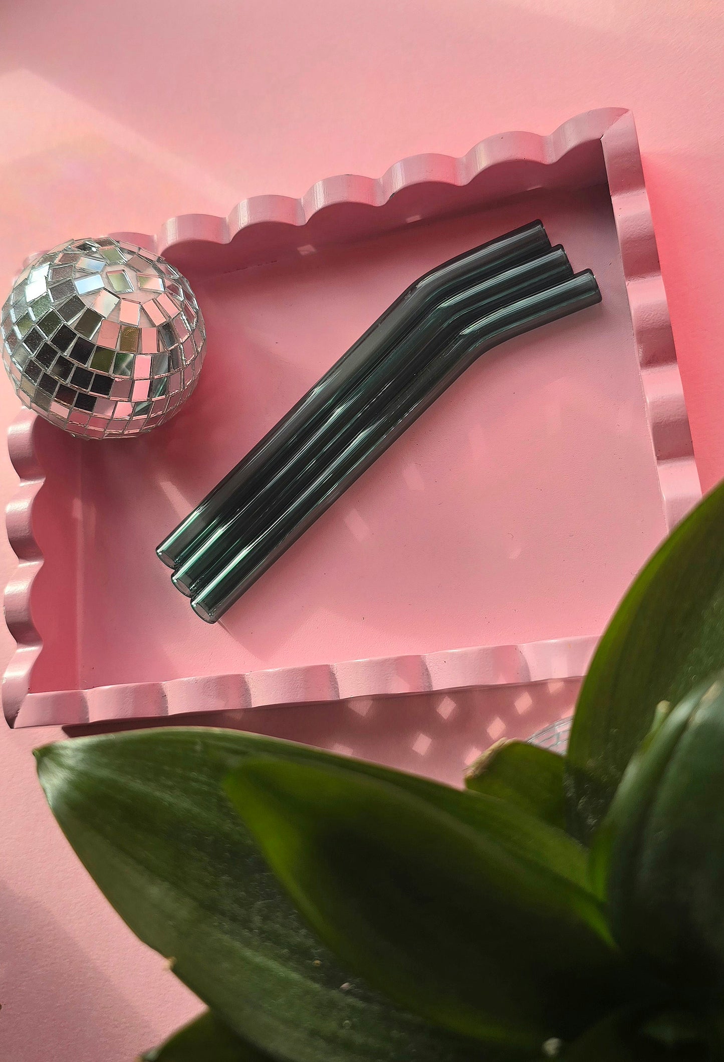 Chunky Short Glass Reusable Straws