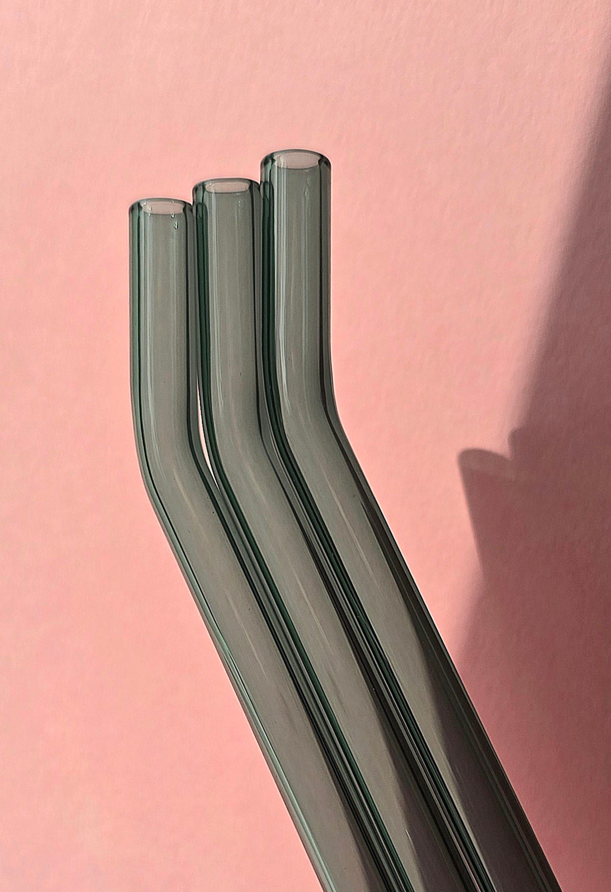 Chunky Short Glass Reusable Straws