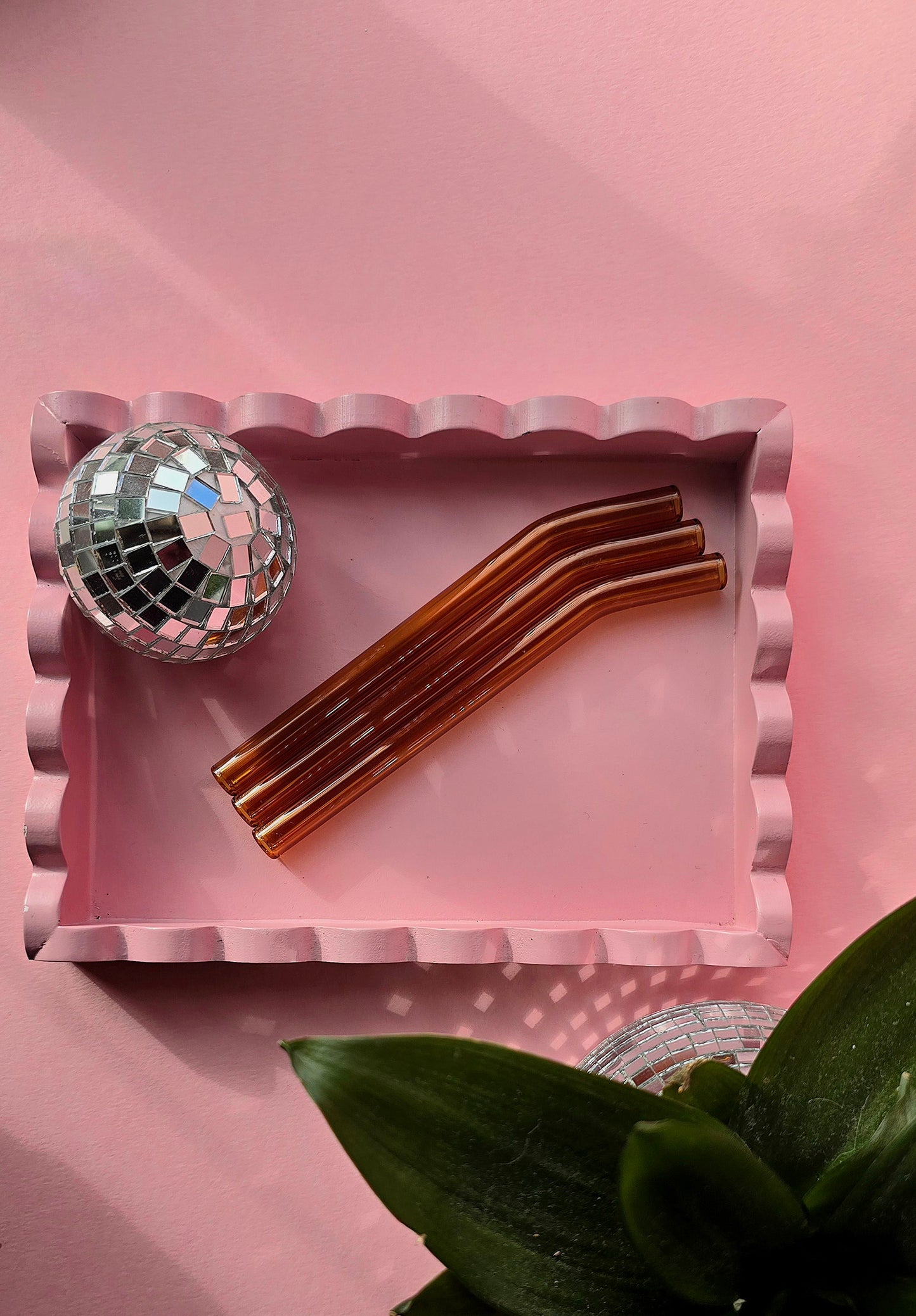 Chunky Short Glass Reusable Straws