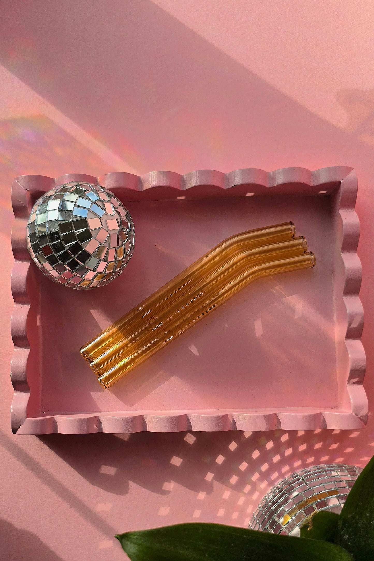 Chunky Short Glass Reusable Straws