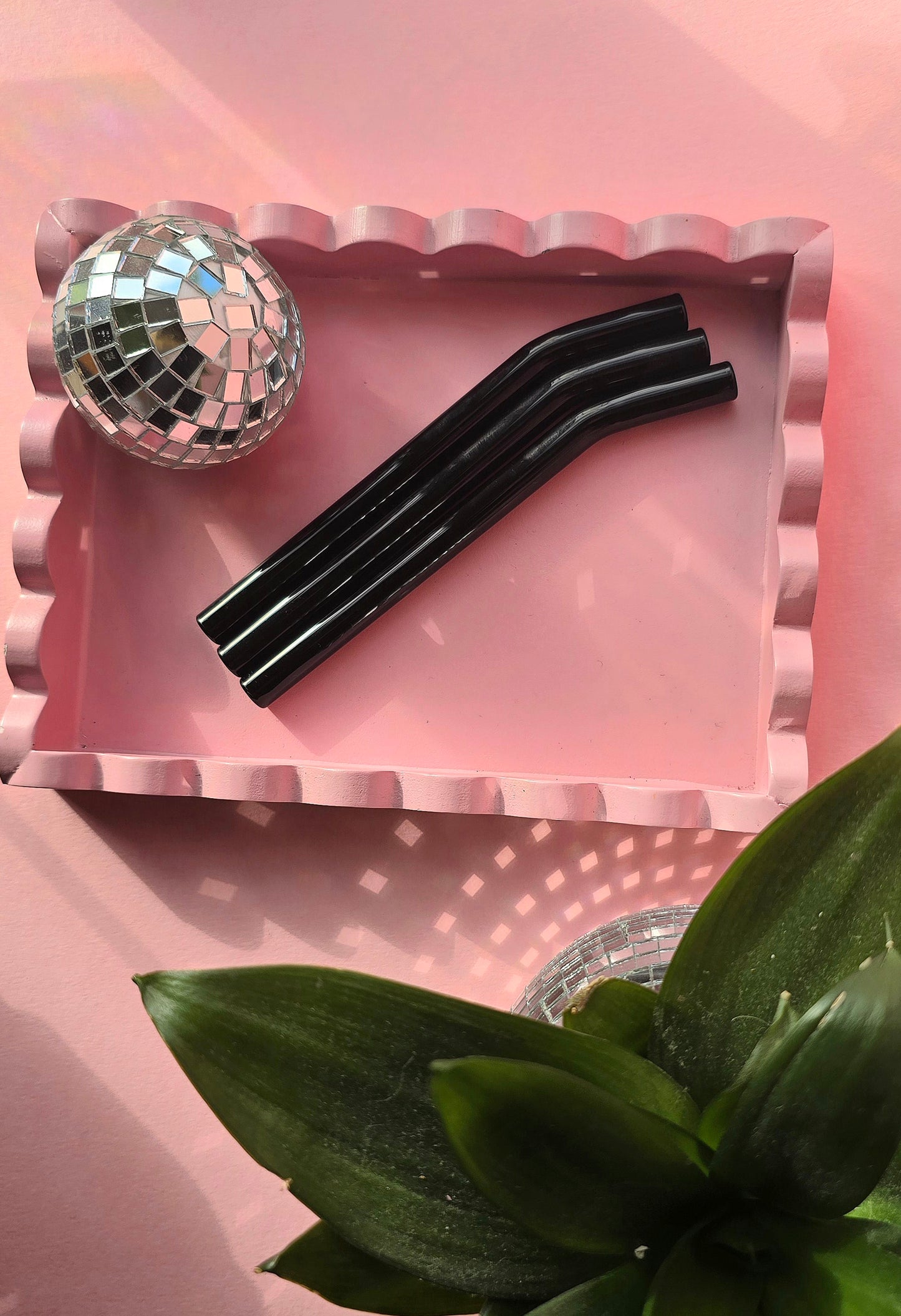 Chunky Short Glass Reusable Straws