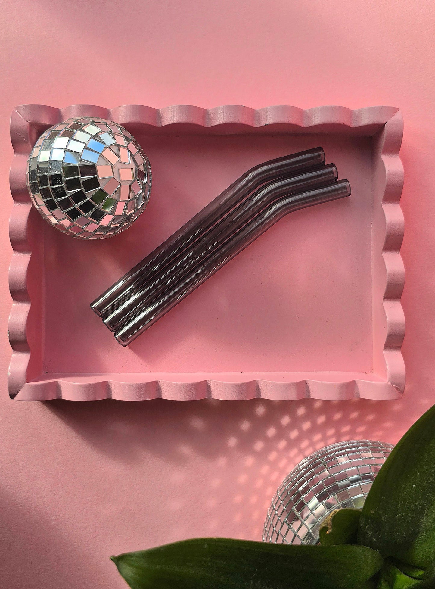Chunky Short Glass Reusable Straws
