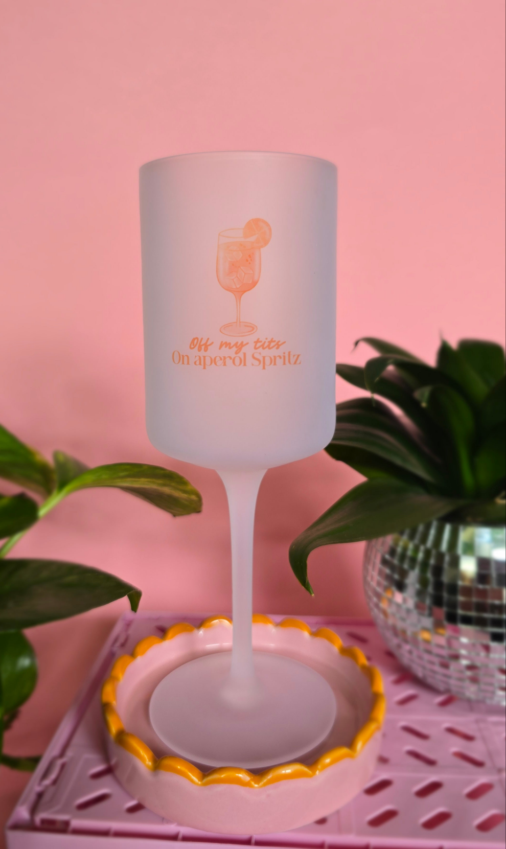 Aperol Spritz Wine Glass