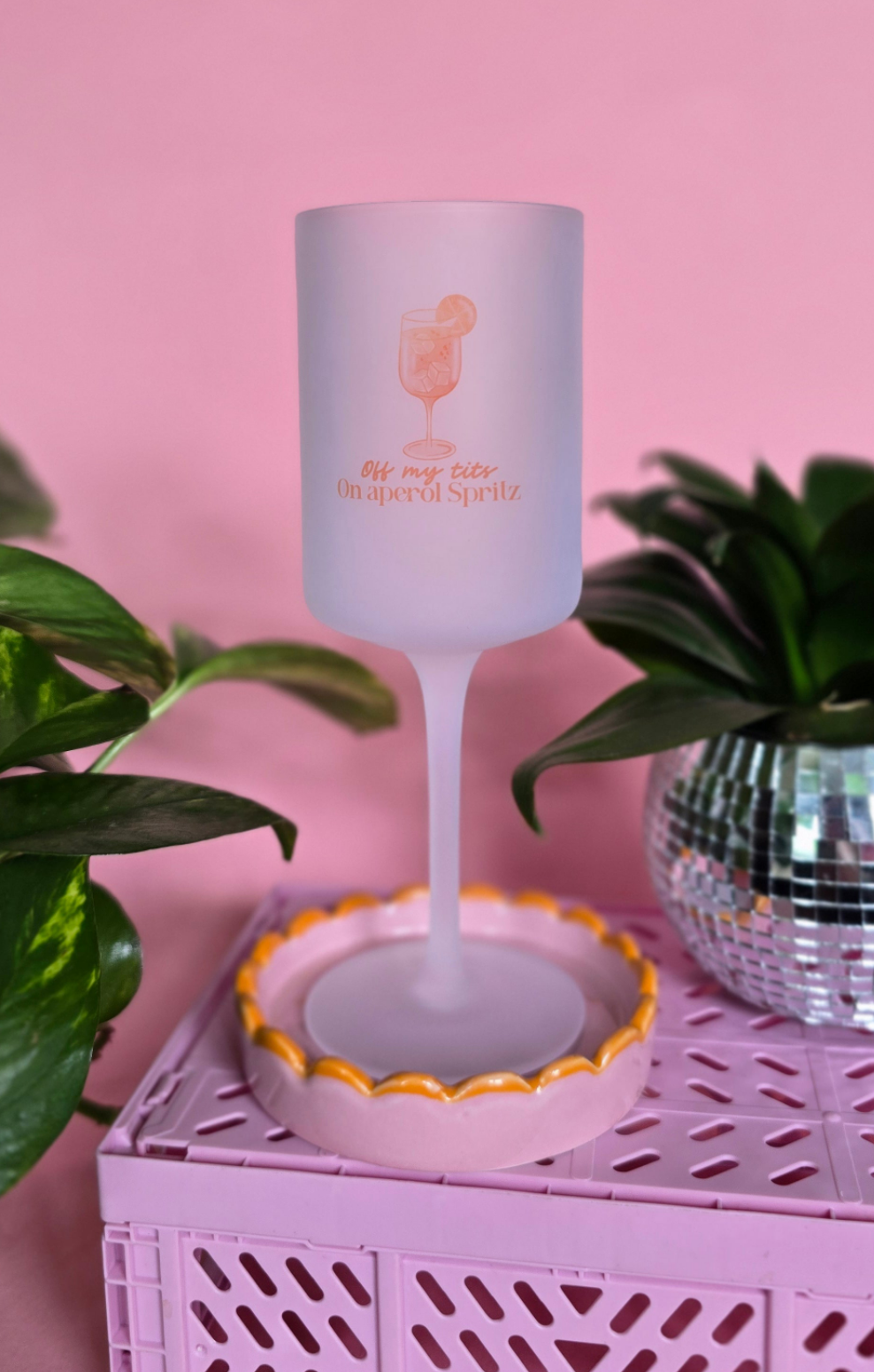 Aperol Spritz Wine Glass