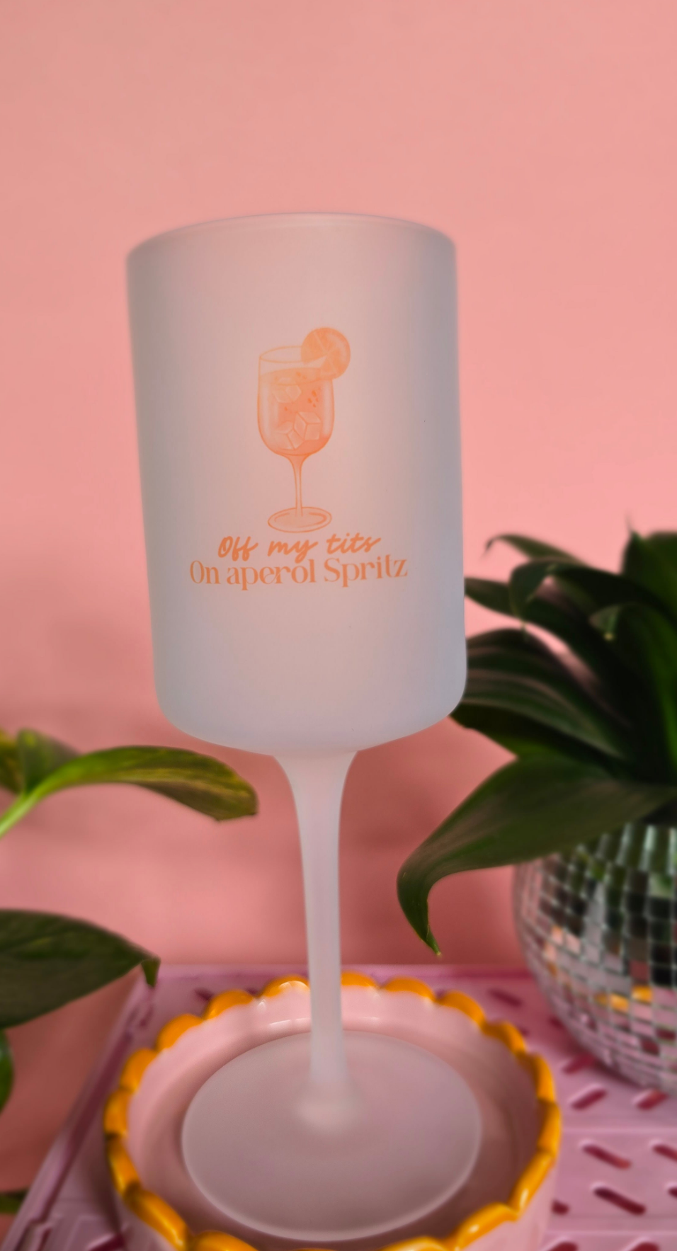 Aperol Spritz Wine Glass