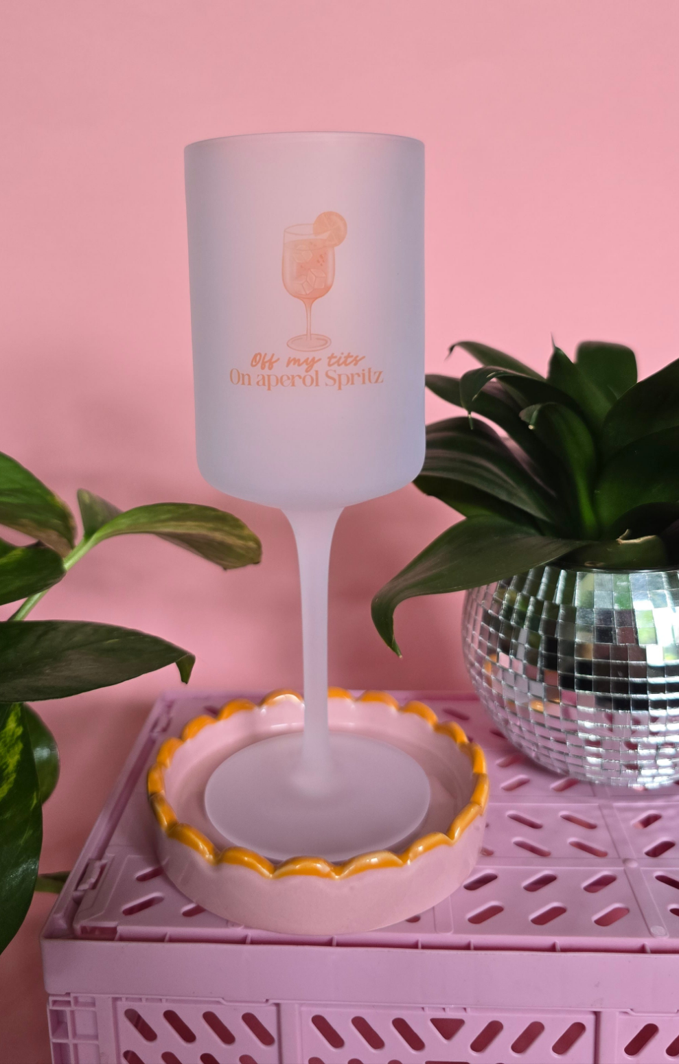 Aperol Spritz Wine Glass