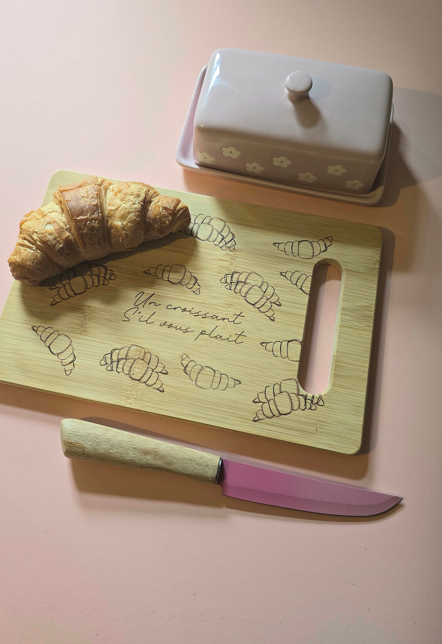 Croissant Organic Bamboo Chopping Board