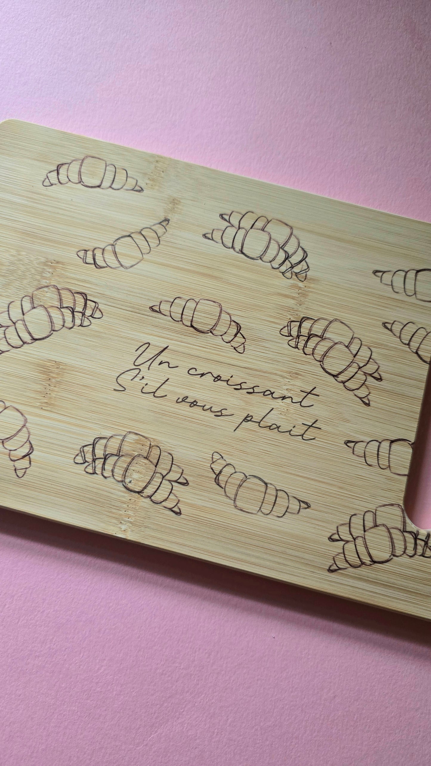 Croissant Organic Bamboo Chopping Board