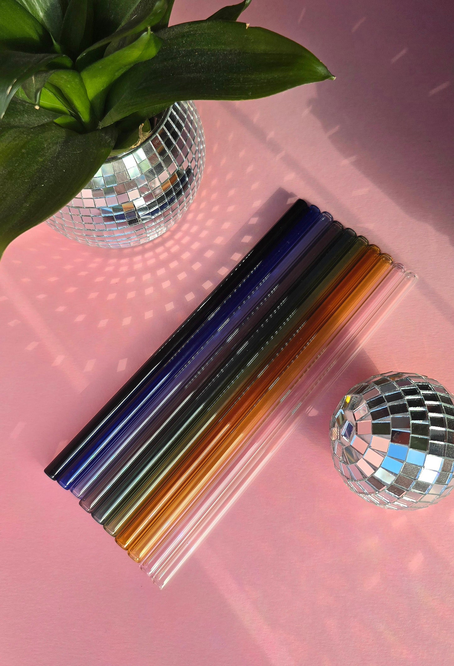 Coloured *Straight* Glass Straws