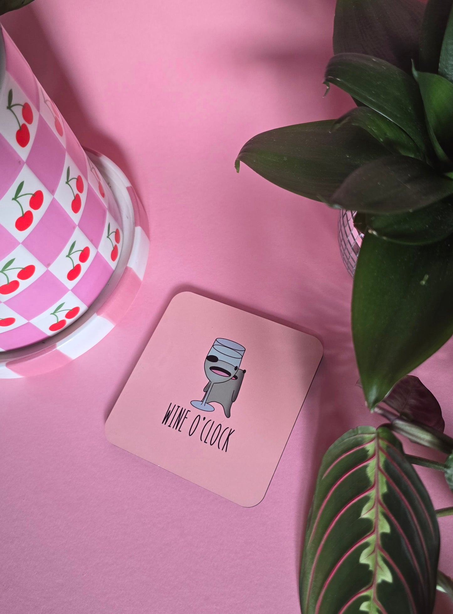 Wine O'clock Frog Coaster