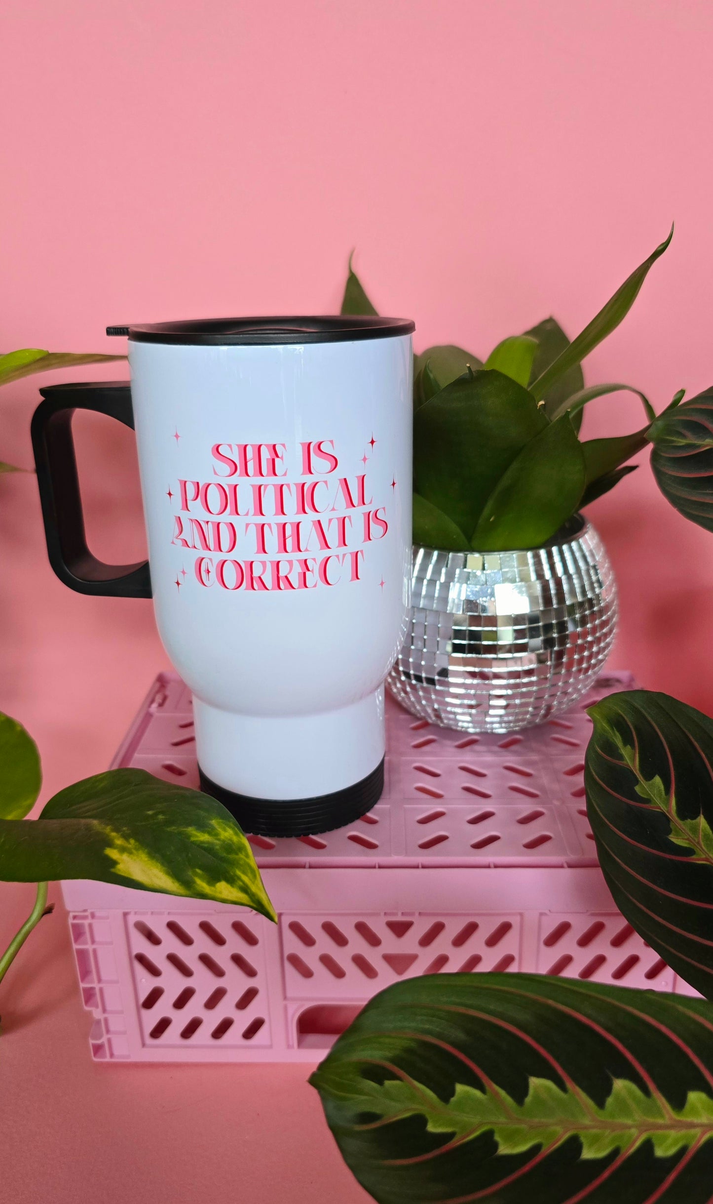 She is Political & That is Correct Travel Mug
