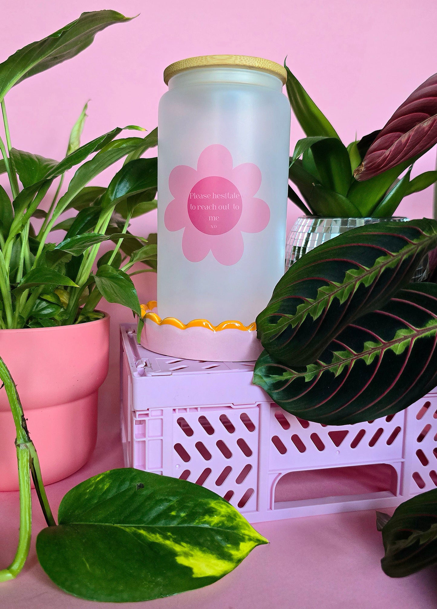 Please Hesitate To Reach Out Glass Tumbler