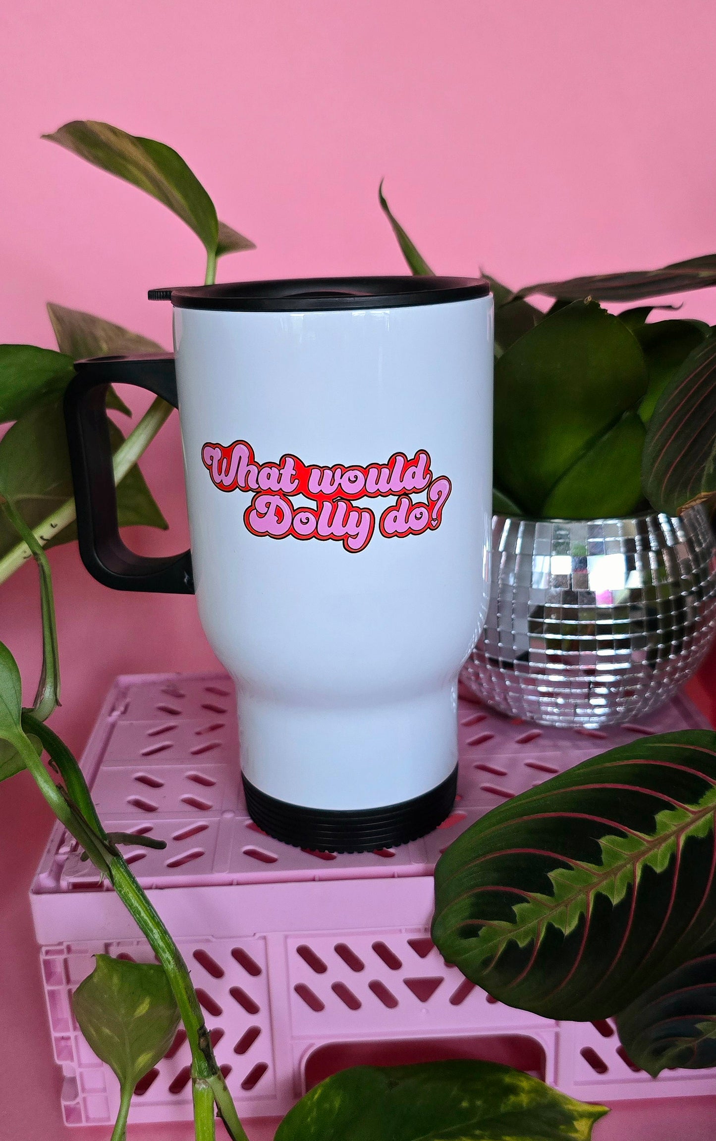 What Would Dolly Do? Cute Dolly Parton Inspired Travel Mugs