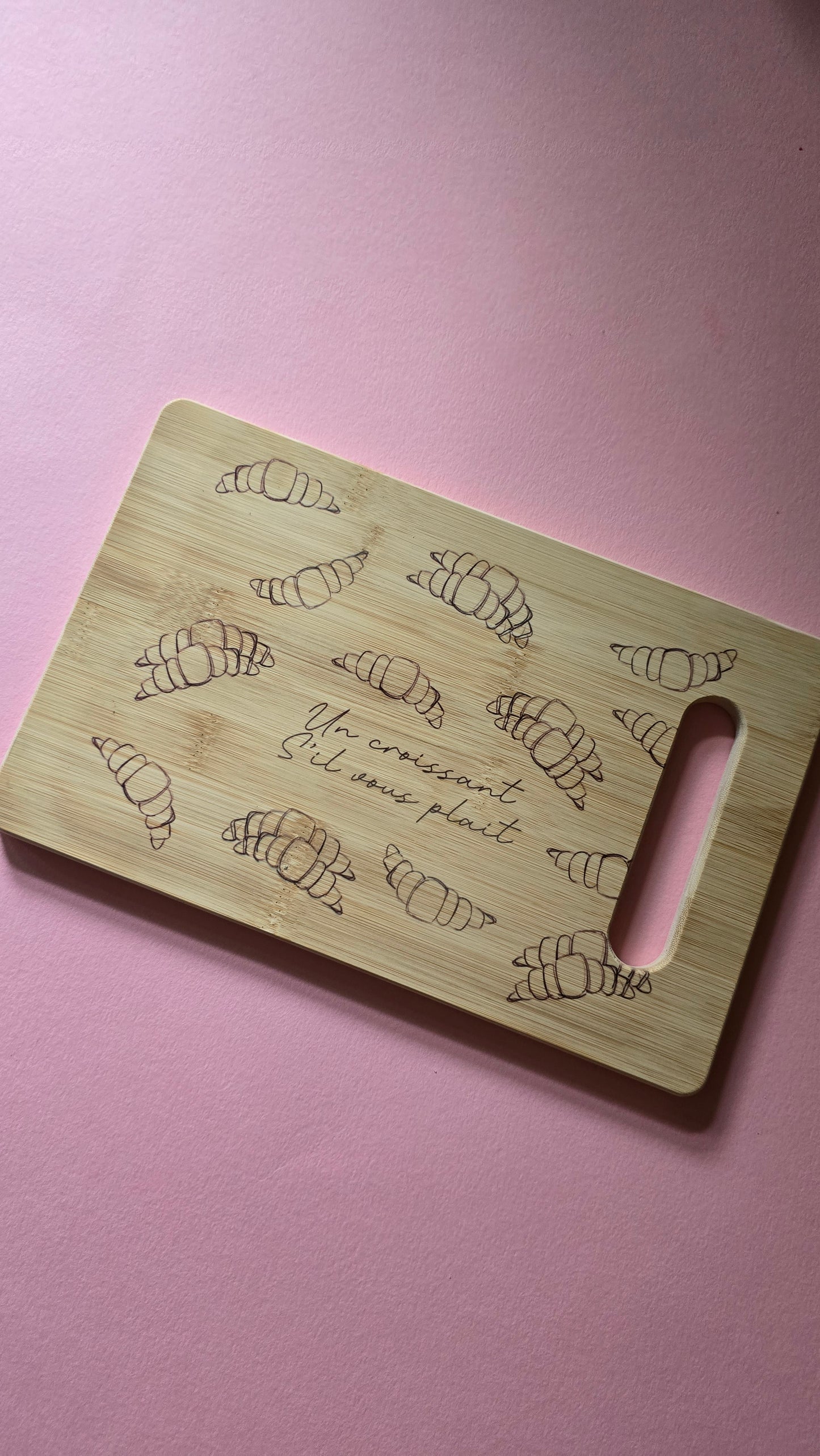 Croissant Organic Bamboo Chopping Board