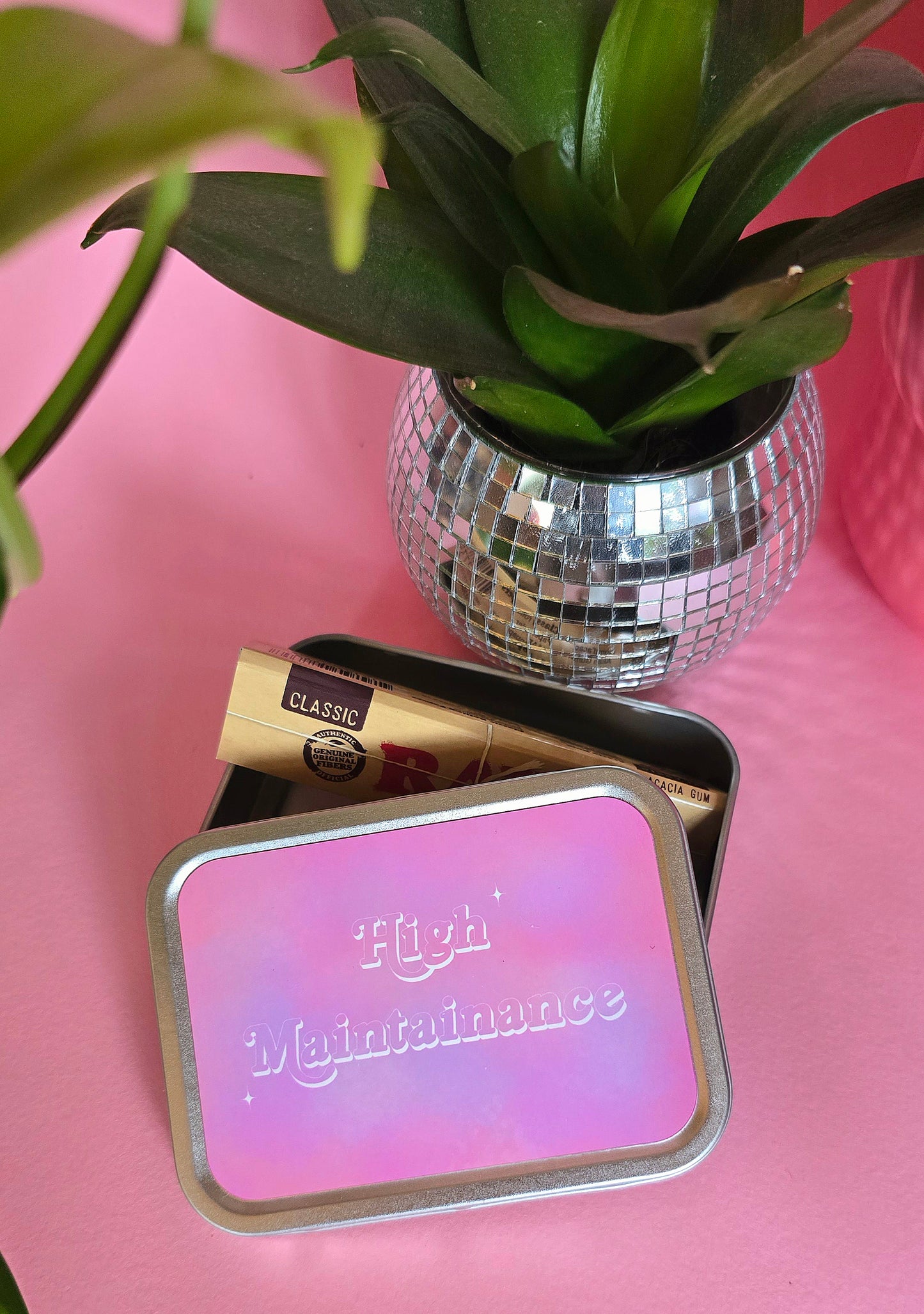High Maintainance Rolling Tin | Funky Cute Tobacco Tin