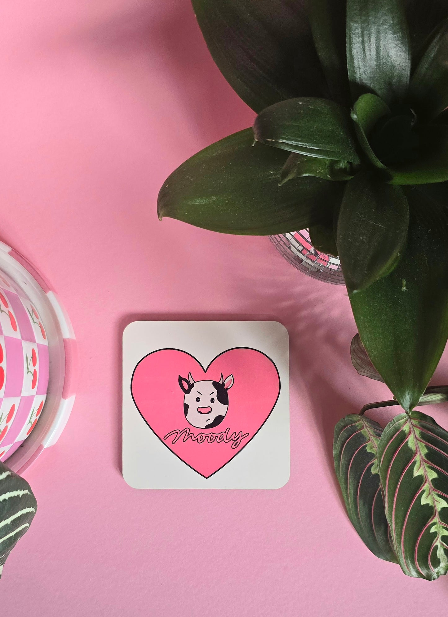 Moody Cow Coaster