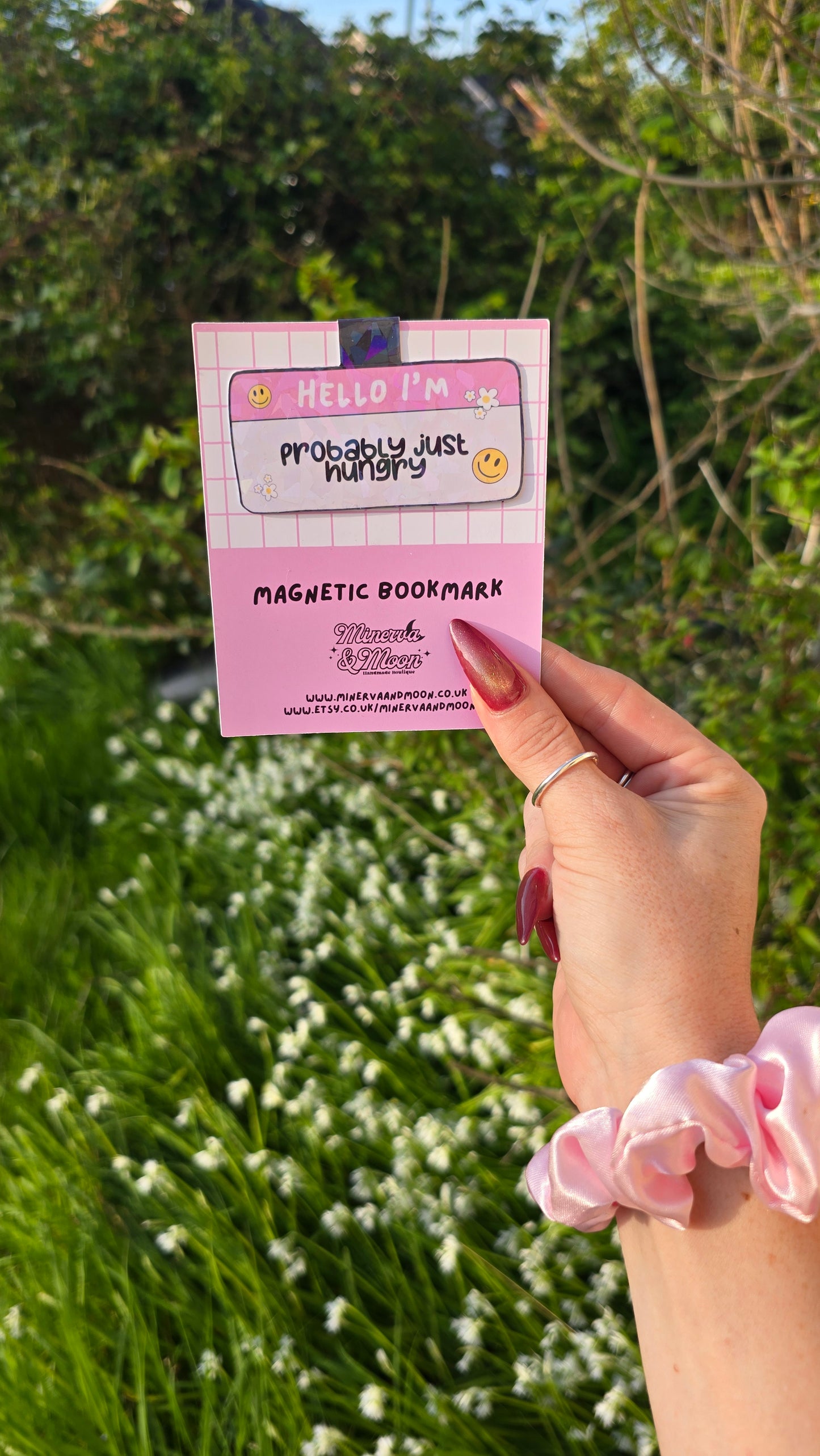 Hello im probably hungry Funny Magnetic Flip Bookmark