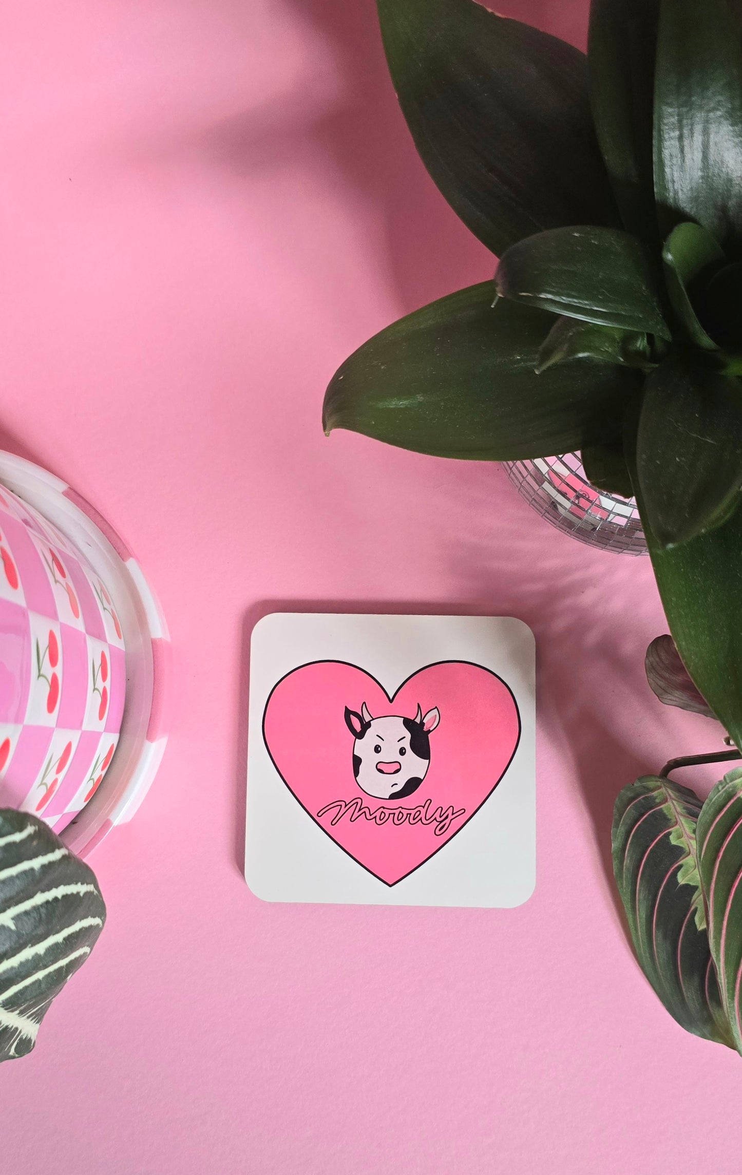 Moody Cow Coaster