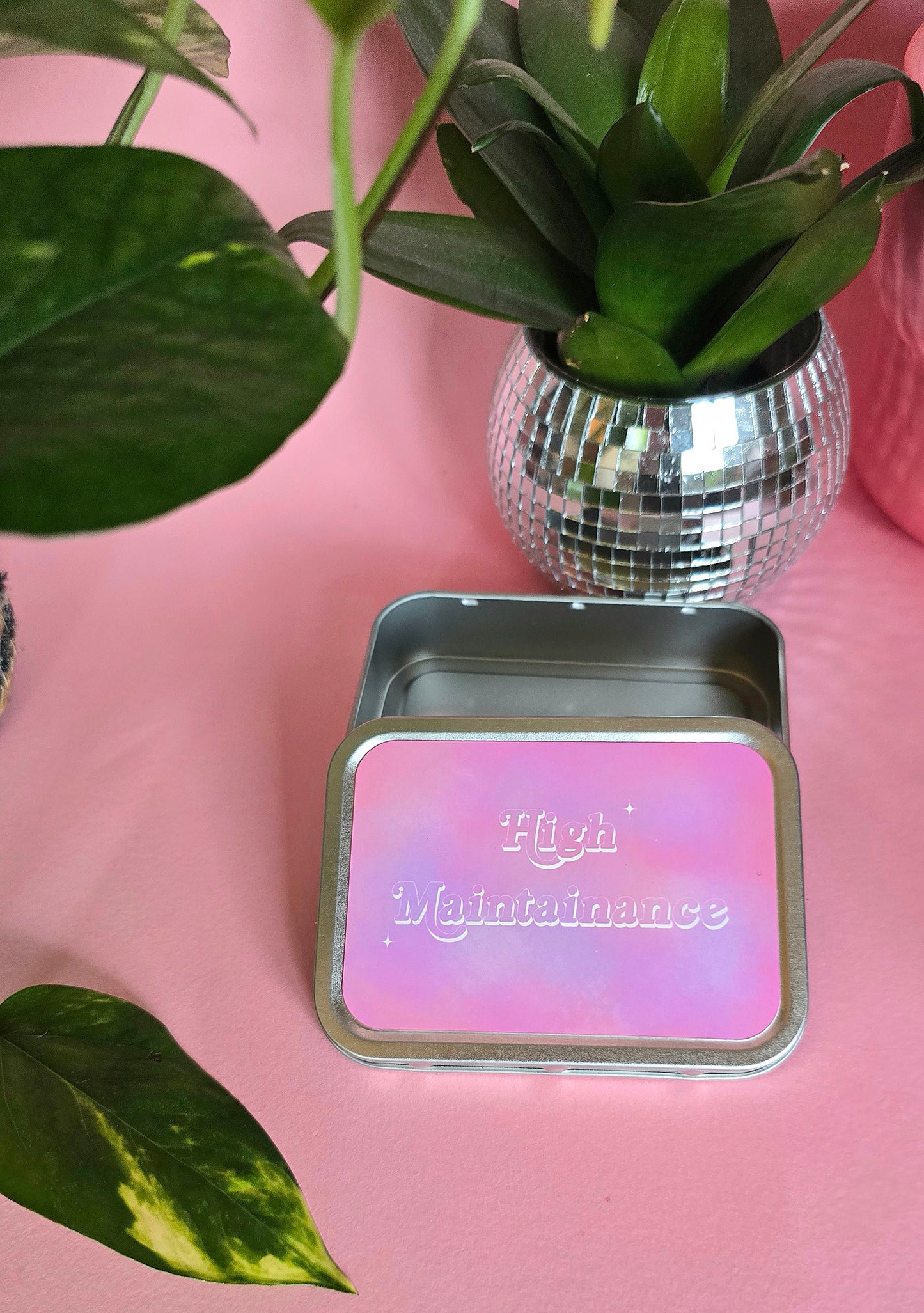 High Maintainance Rolling Tin | Funky Cute Tobacco Tin