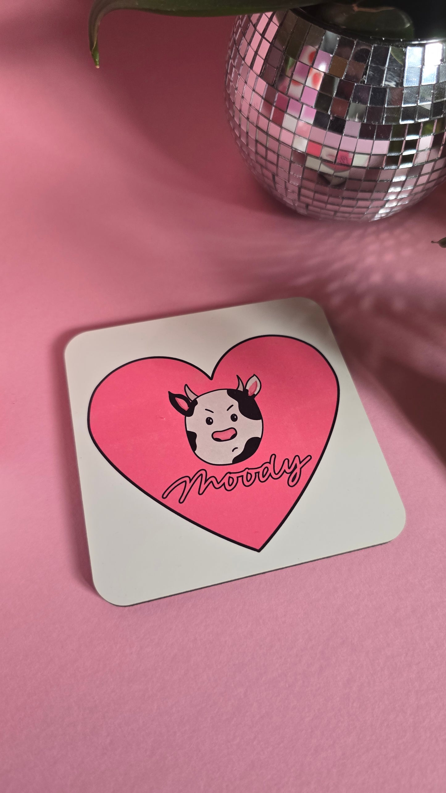Moody Cow Coaster