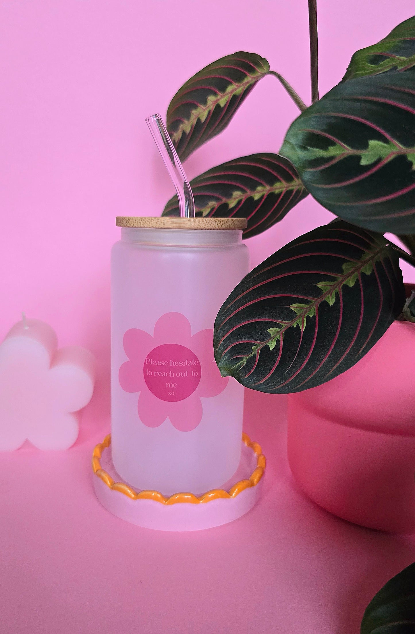Please Hesitate To Reach Out Glass Tumbler