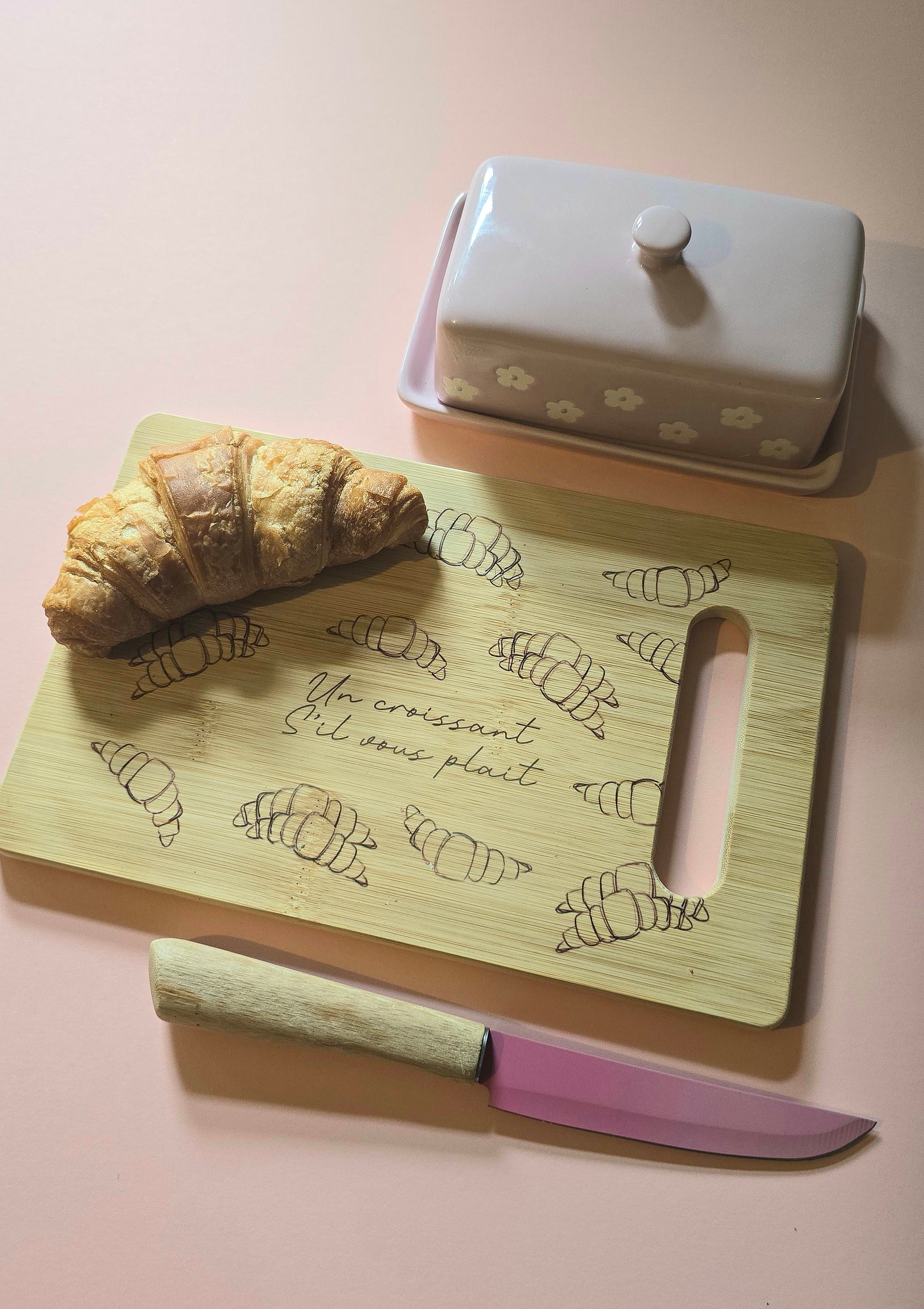 Croissant Organic Bamboo Chopping Board
