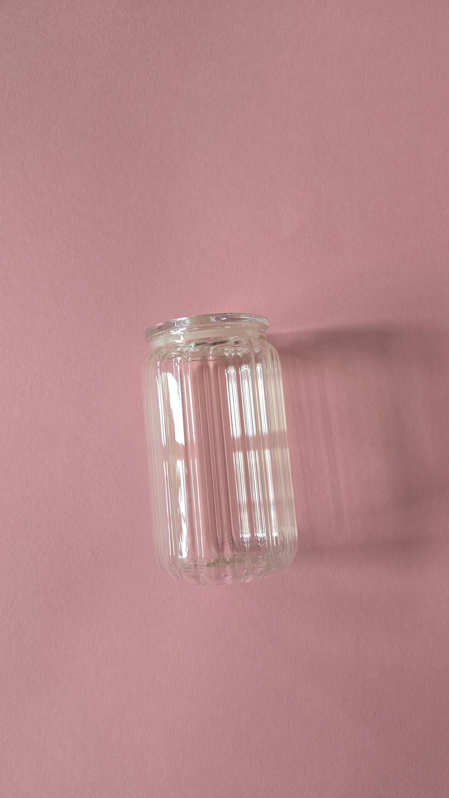 *sale* clear ribbed glasses