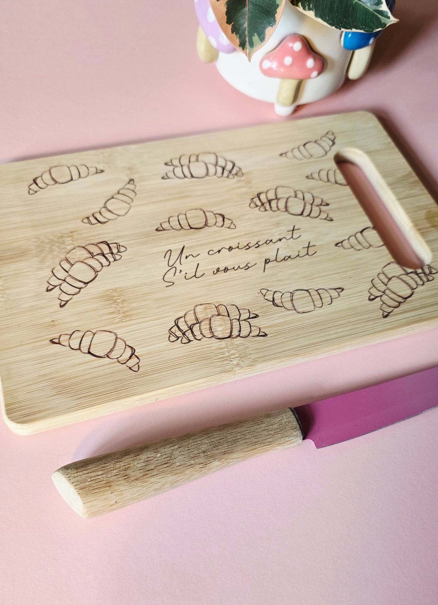 Croissant Organic Bamboo Chopping Board