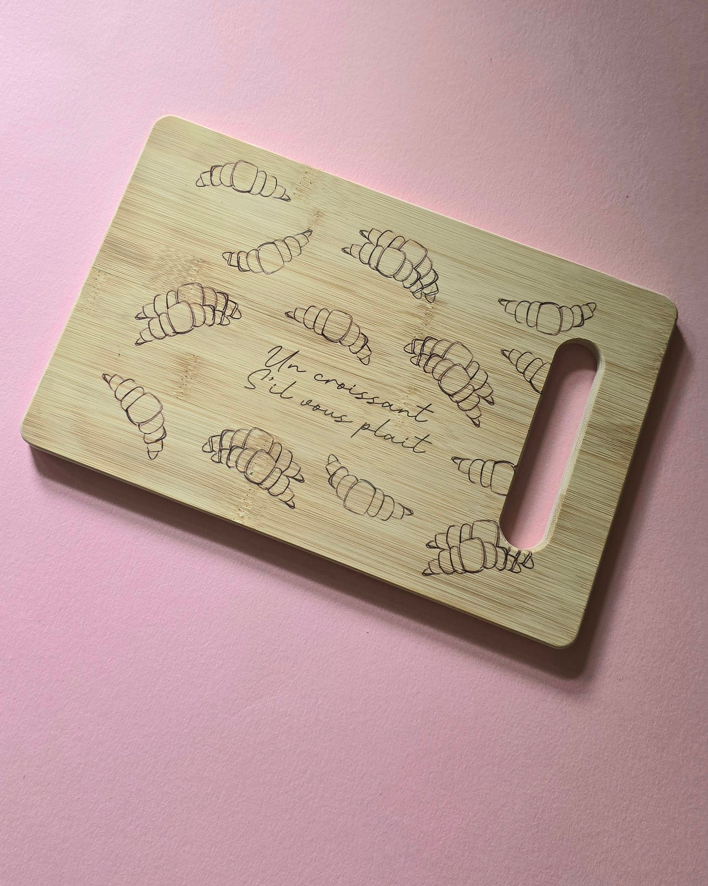 Croissant Organic Bamboo Chopping Board