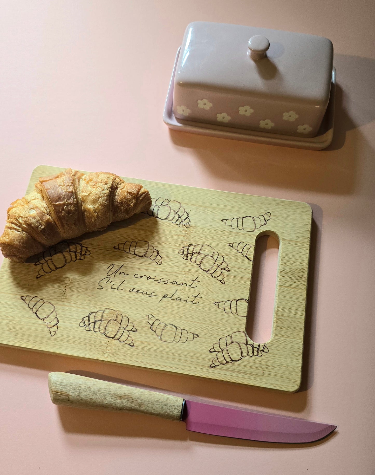 Croissant Organic Bamboo Chopping Board