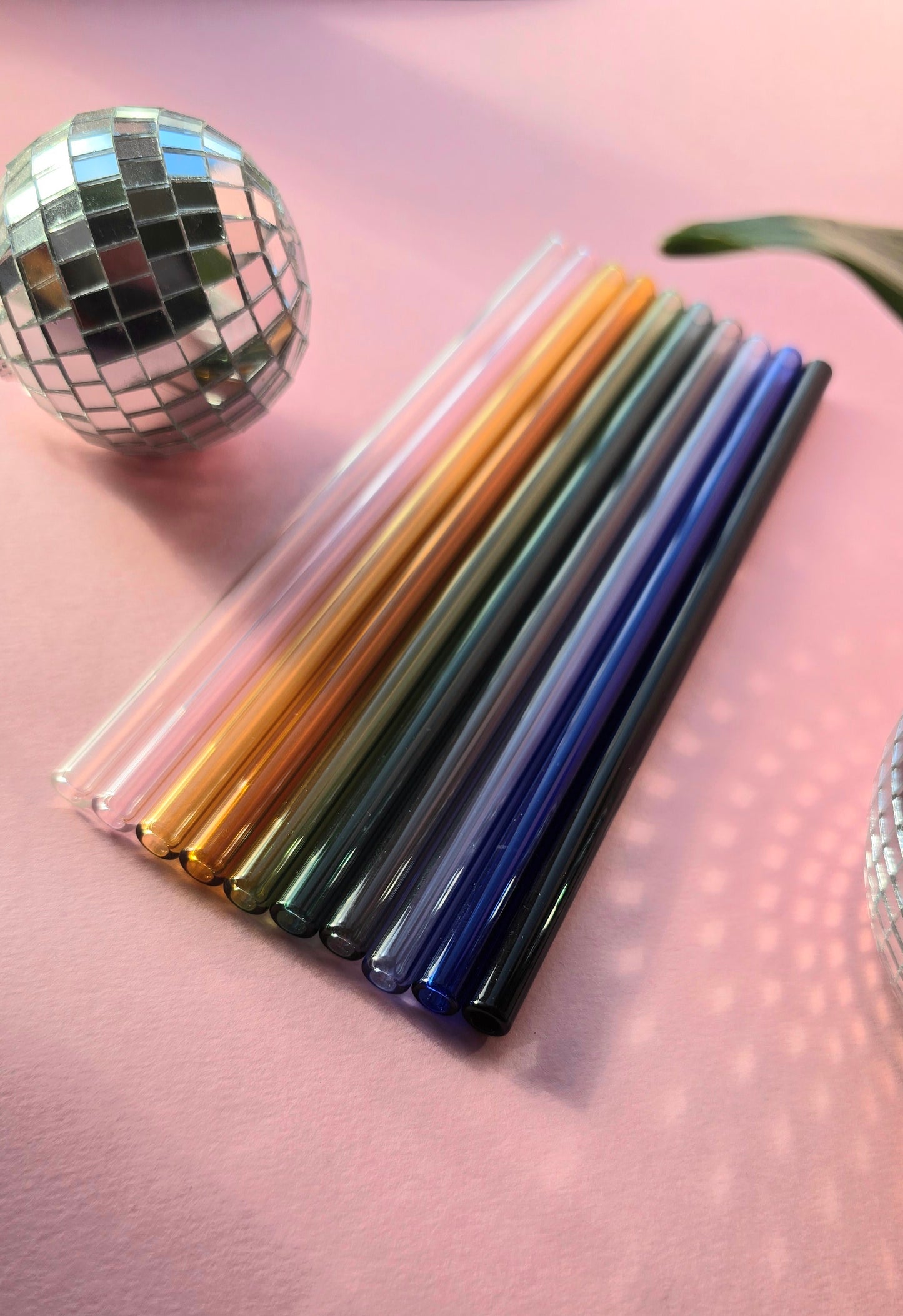 Coloured *Straight* Glass Straws