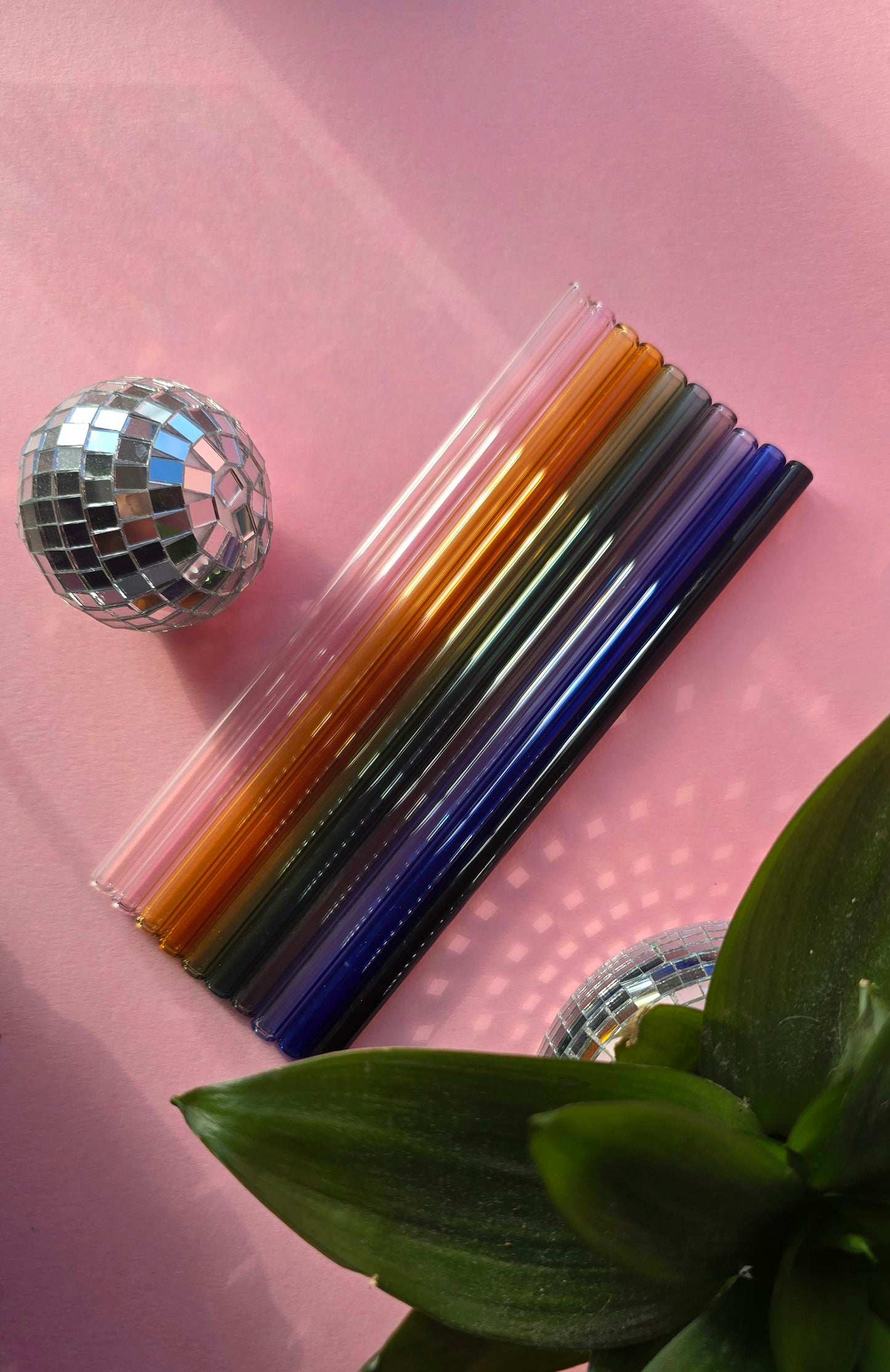 Coloured *Straight* Glass Straws