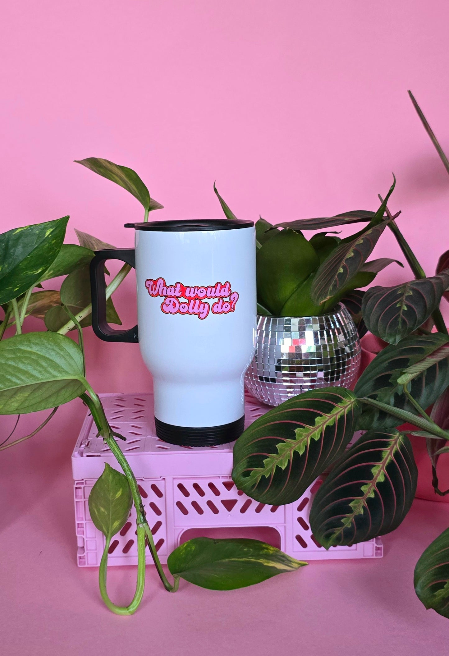 What Would Dolly Do? Cute Dolly Parton Inspired Travel Mugs