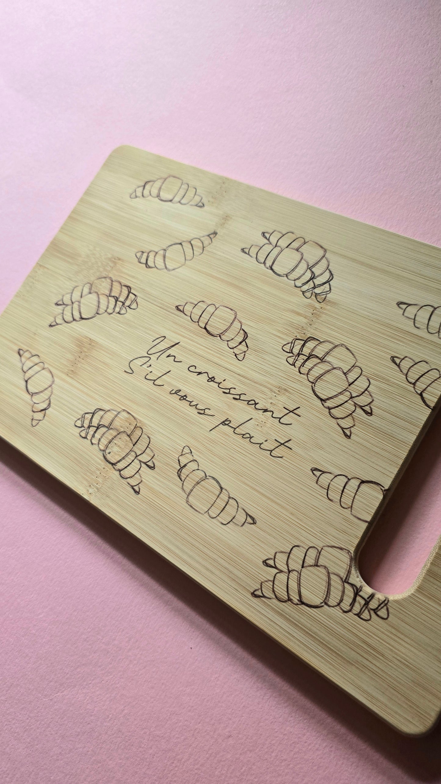 Croissant Organic Bamboo Chopping Board