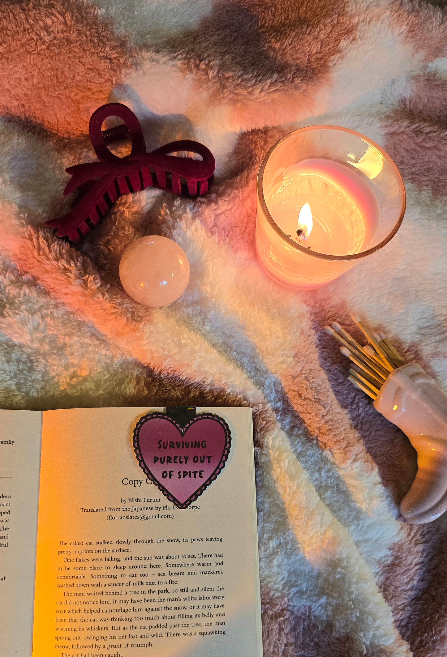 Surviving Purely Out Of Spite Magnetic Flip Bookmark