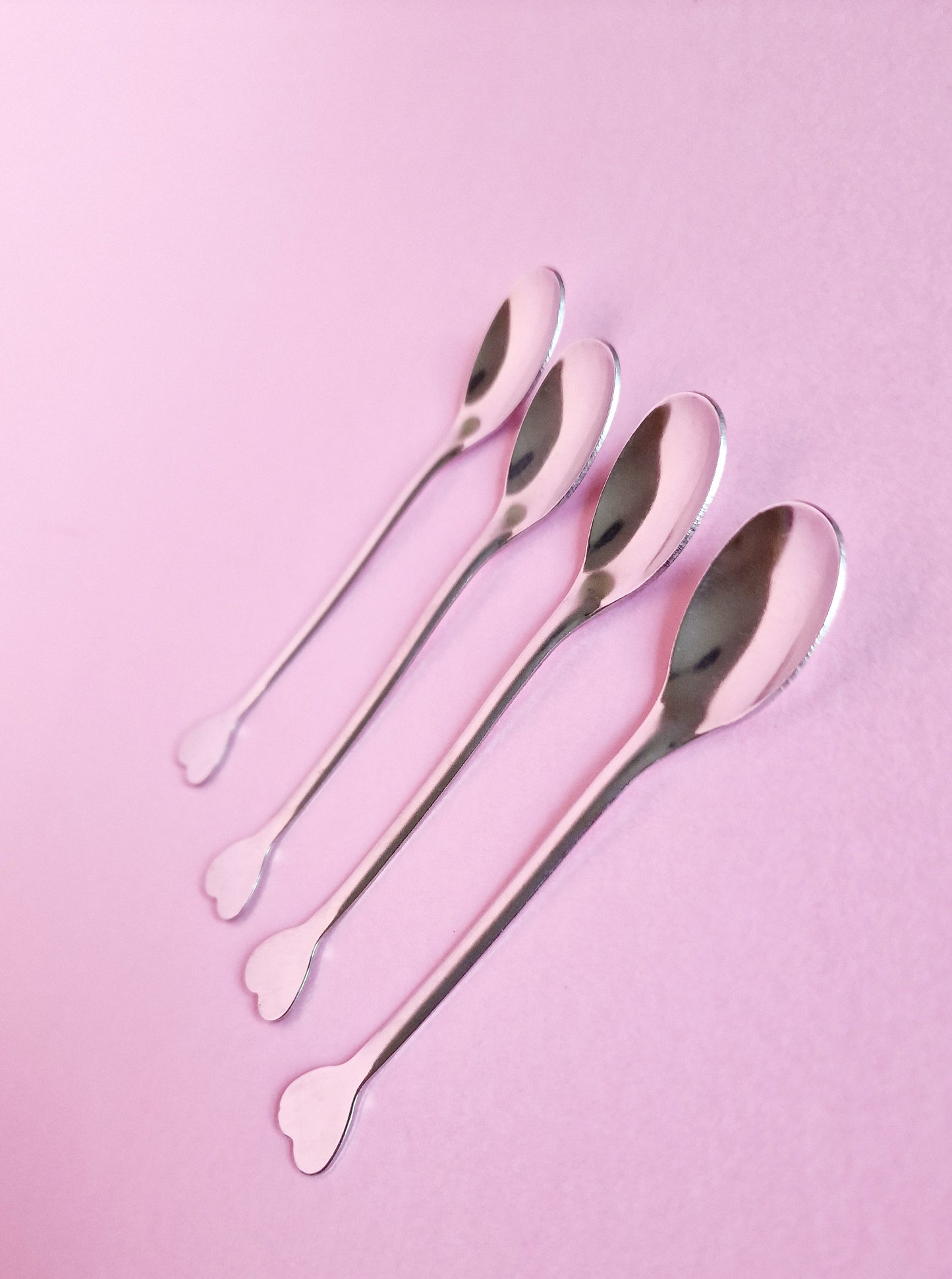 Stainless Steel Heart Spoons