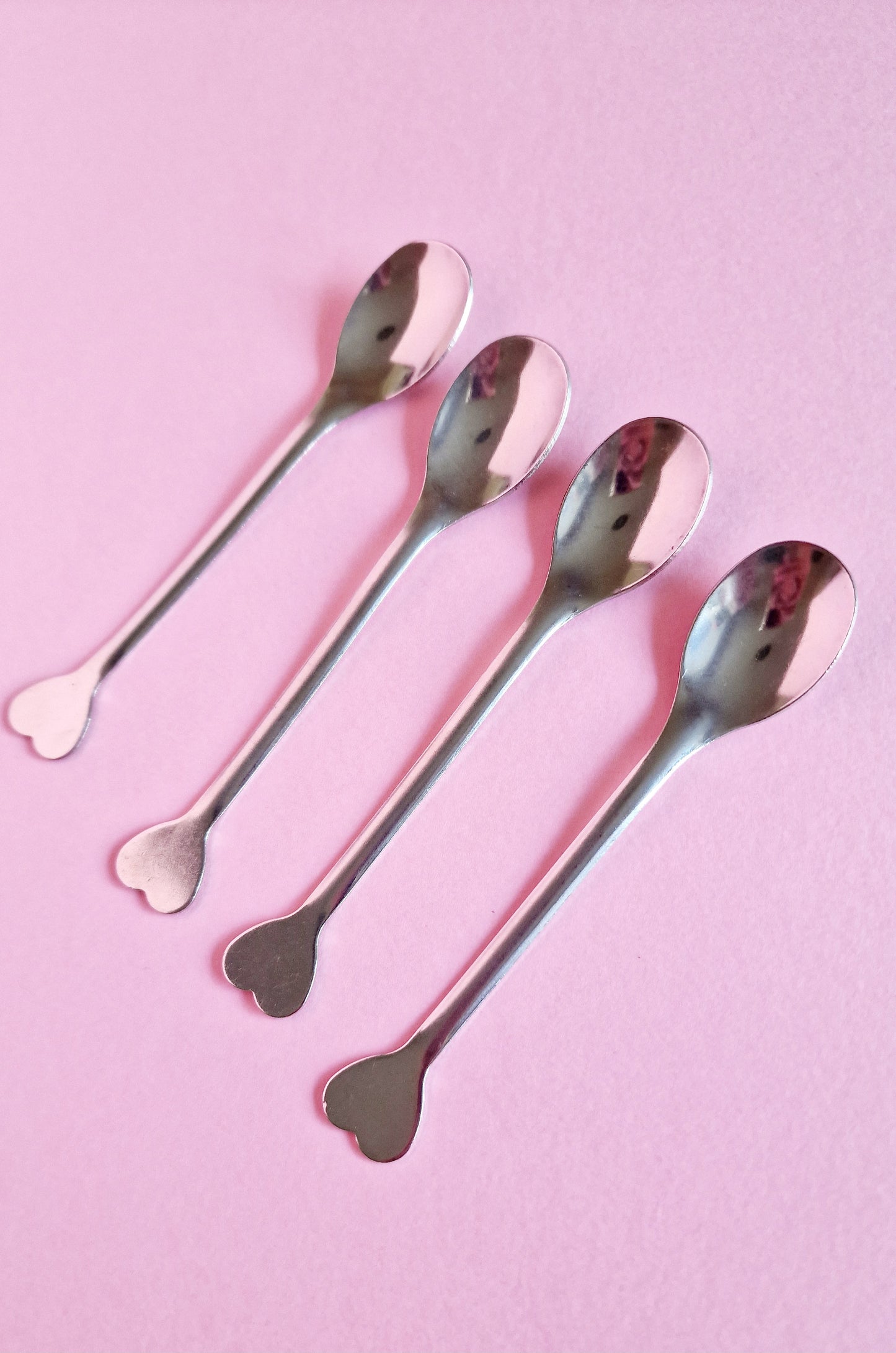 Stainless Steel Heart Spoons