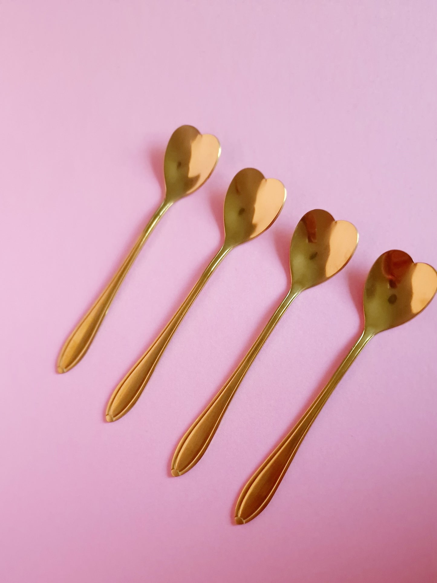 Gold Heart Spoons