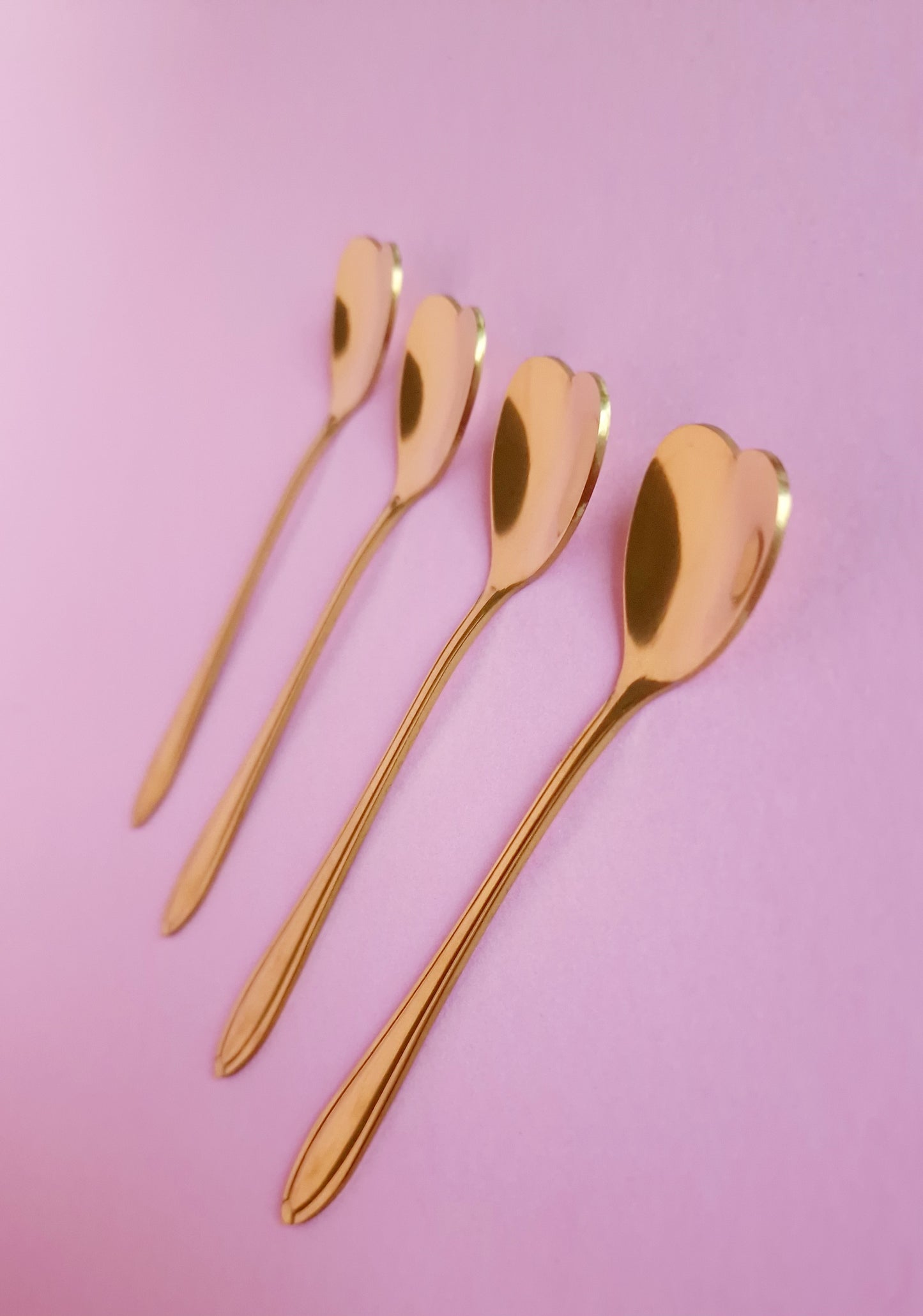 Gold Heart Spoons