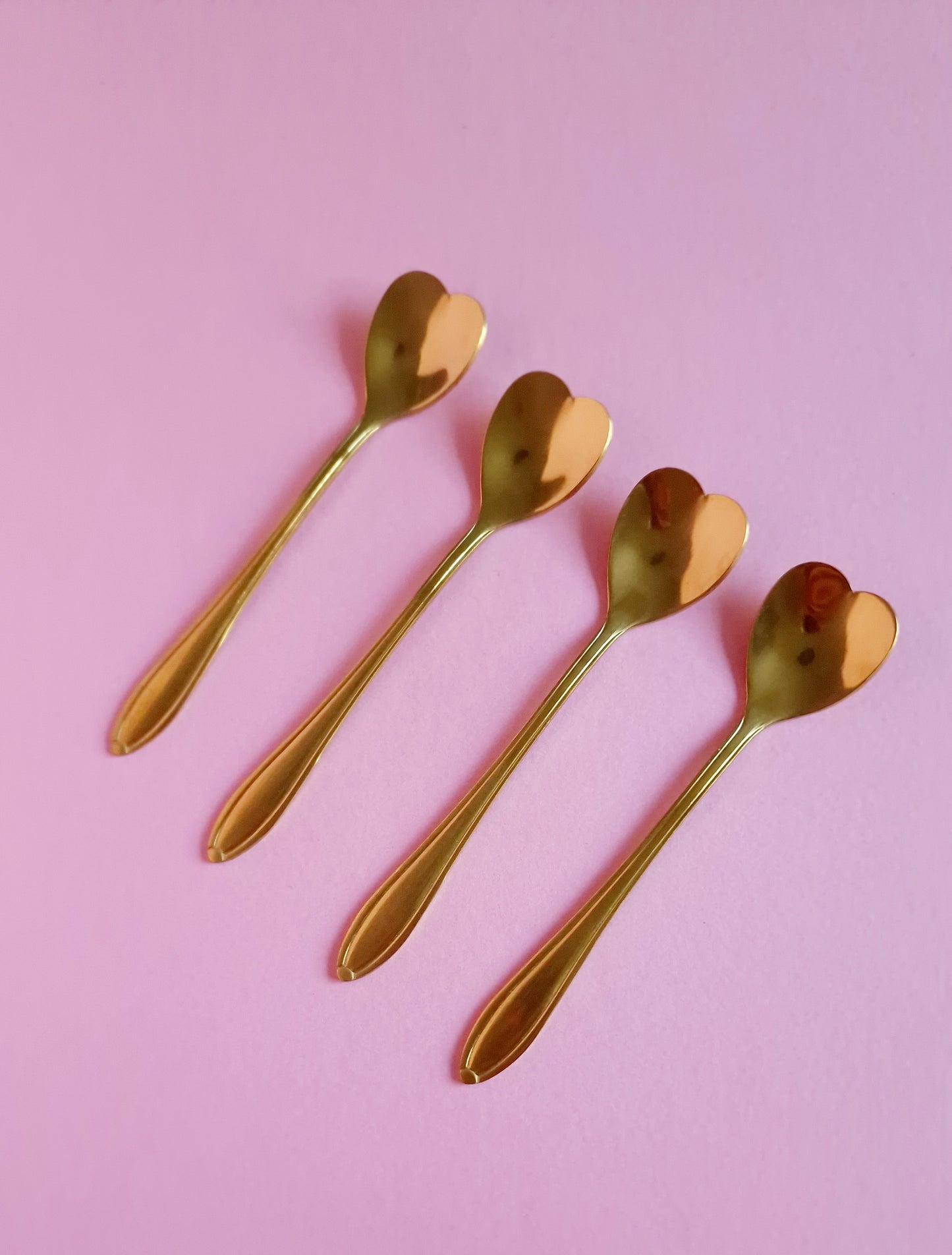 Gold Heart Spoons