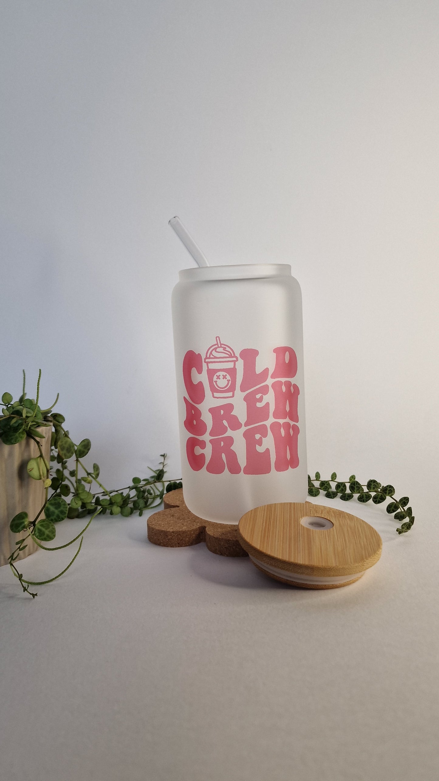 CBC Pink | 16oz Glass Can Tumbler