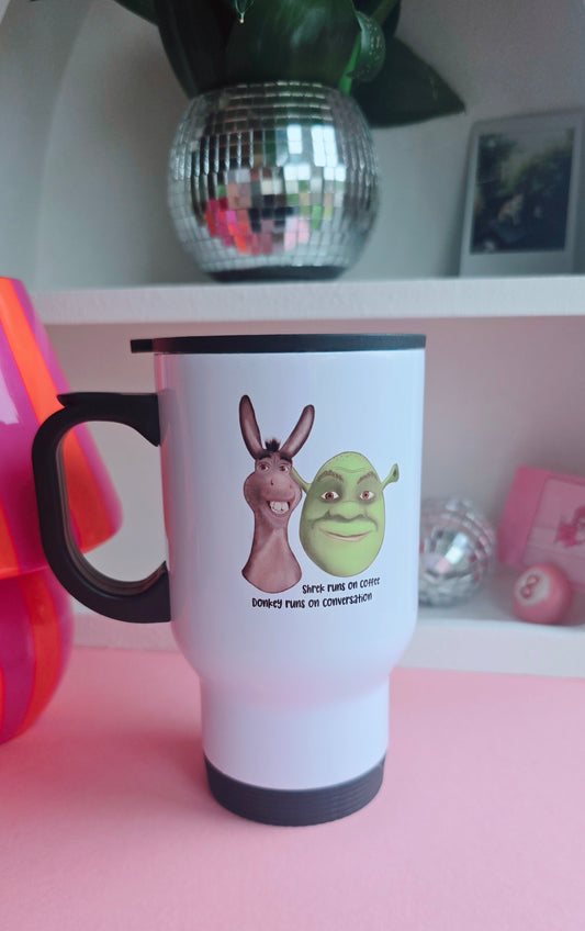 Shrek & Donkey Travel Mug