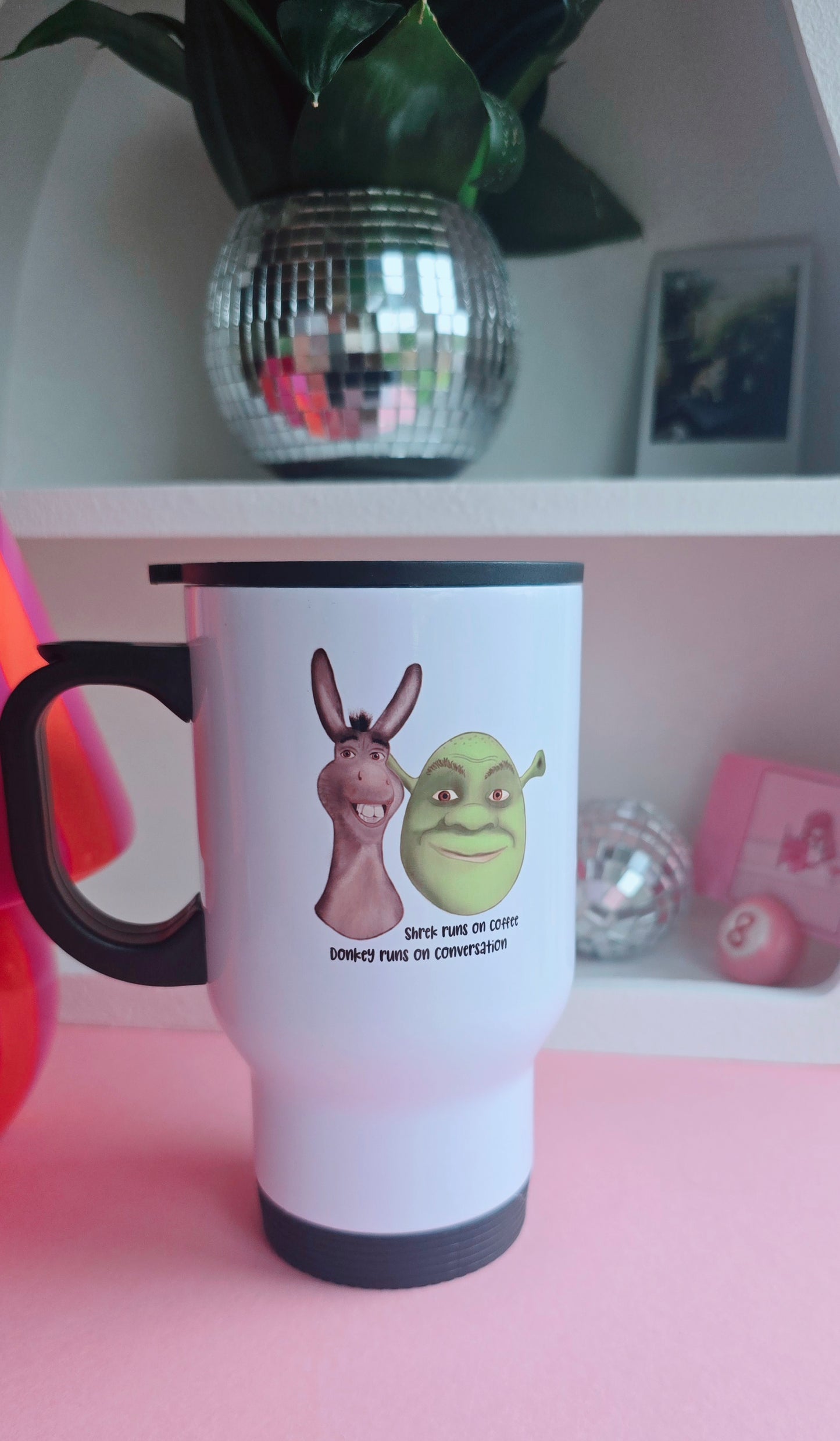 Shrek & Donkey Travel Mug