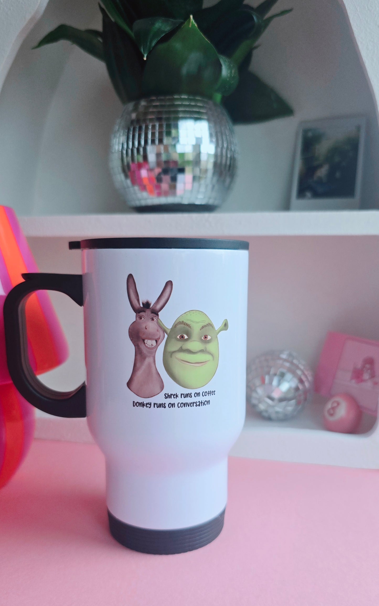 Shrek & Donkey Travel Mug