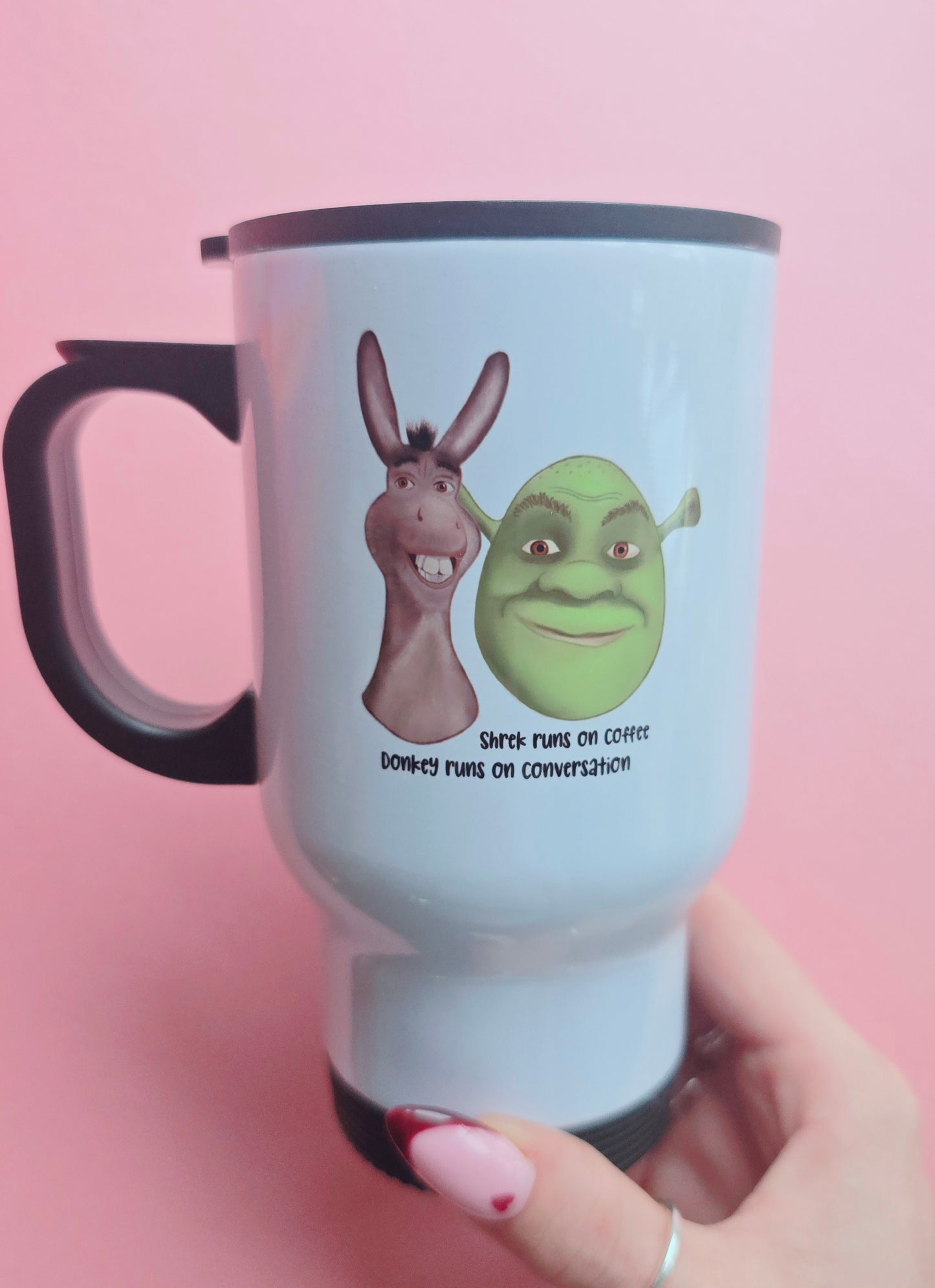 Shrek & Donkey Travel Mug