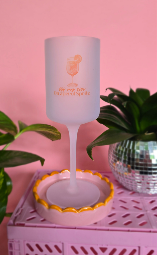 Aperol Spritz Wine Glass
